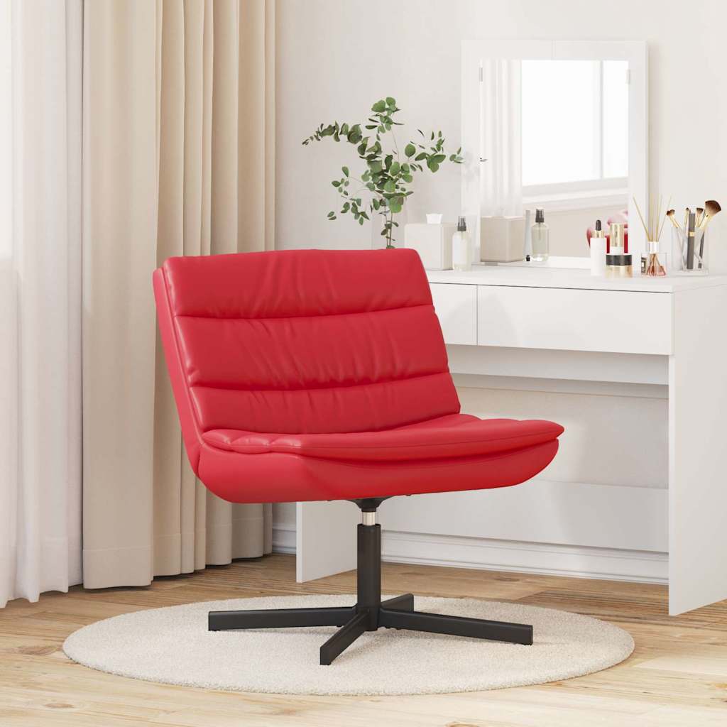 Draaistoel Rood 63 x 75 x 76 cm Kunstleer is nu te koop bij PeponiXL, paradijselijk wonen!