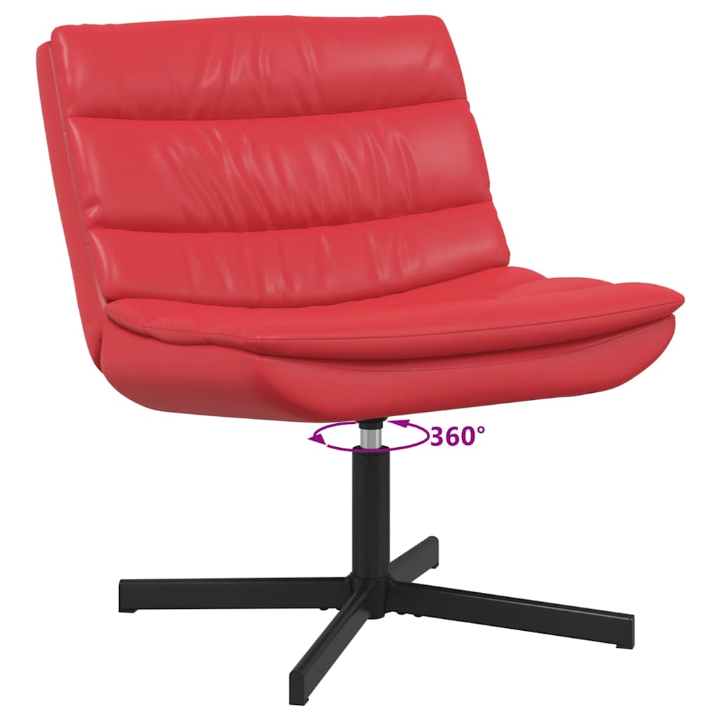 Draaistoel Rood 63 x 75 x 76 cm Kunstleer is nu te koop bij PeponiXL, paradijselijk wonen!
