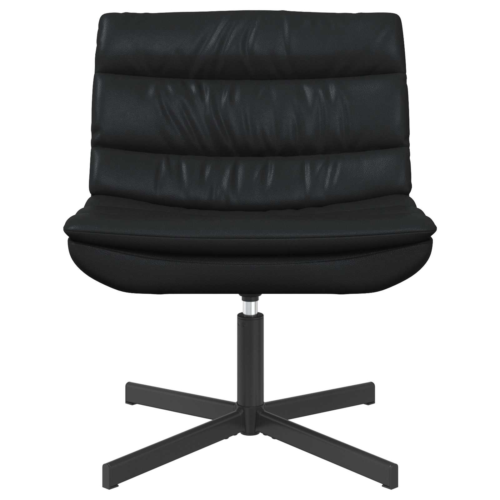 Draaistoel Zwart 63 x 75 x 76 cm Glanzend PU is nu te koop bij PeponiXL, paradijselijk wonen!