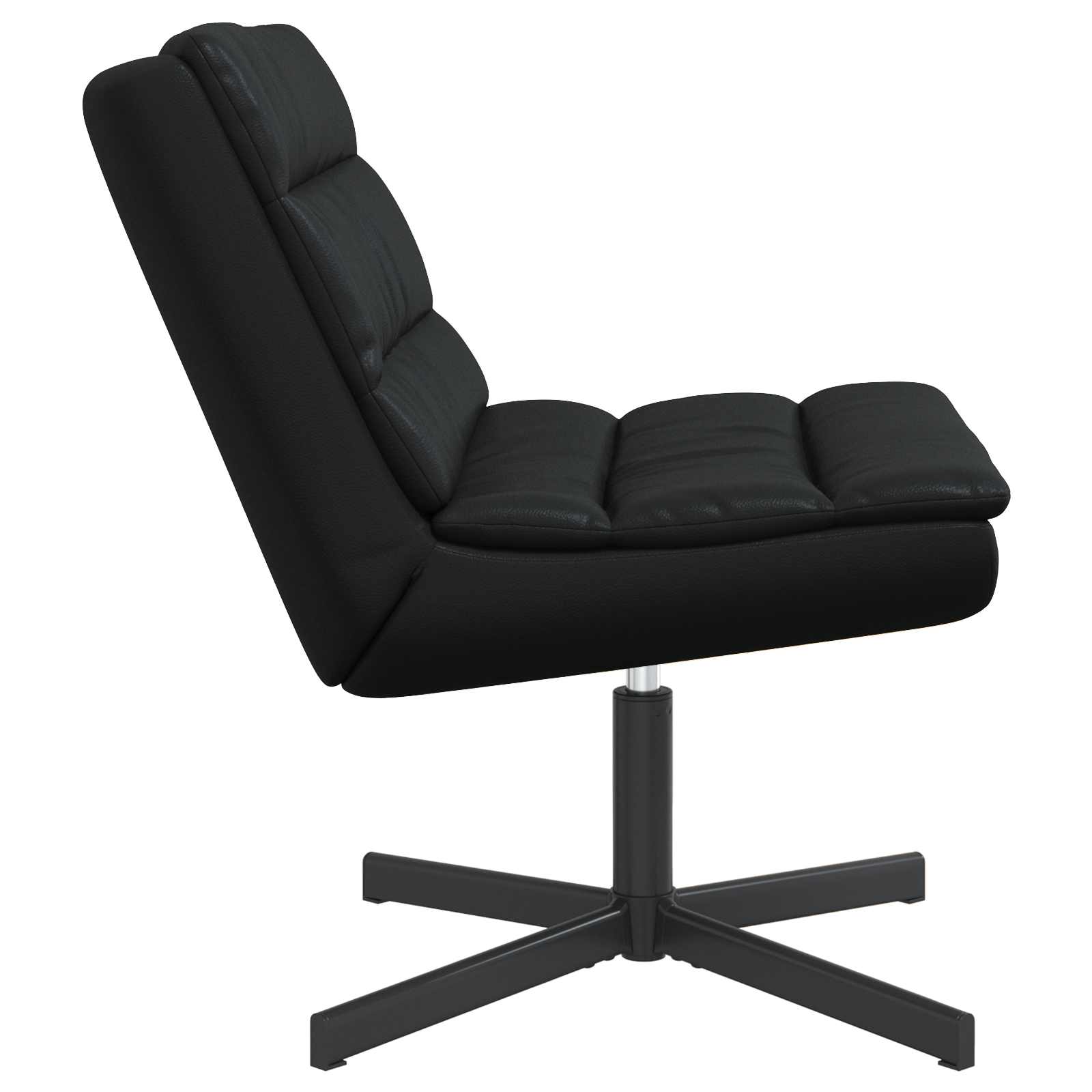 Draaistoel Zwart 63 x 75 x 76 cm Glanzend PU is nu te koop bij PeponiXL, paradijselijk wonen!