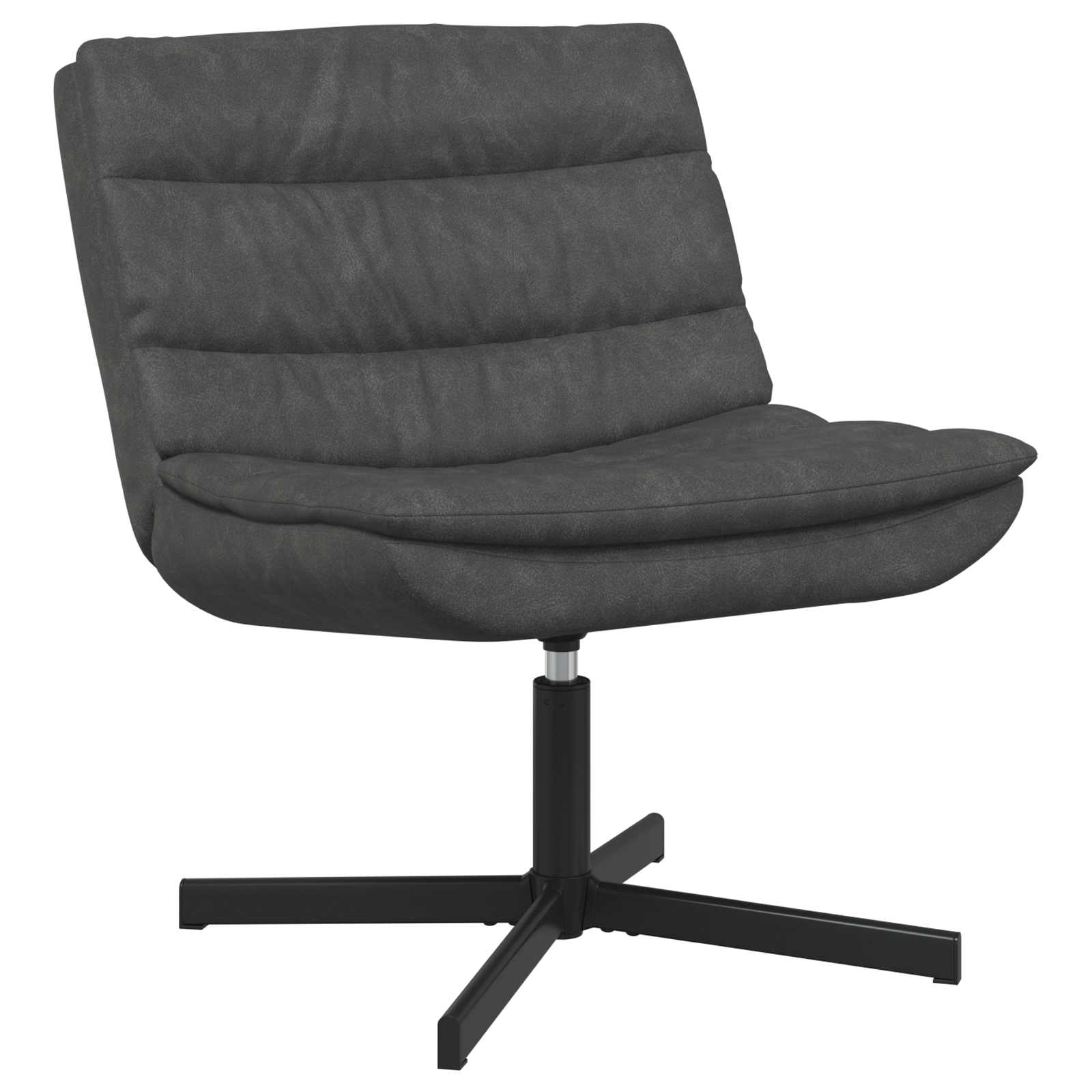 Draaistoel Zwart 63 x 75 x 76 cm Antiek PU is nu te koop bij PeponiXL, paradijselijk wonen!