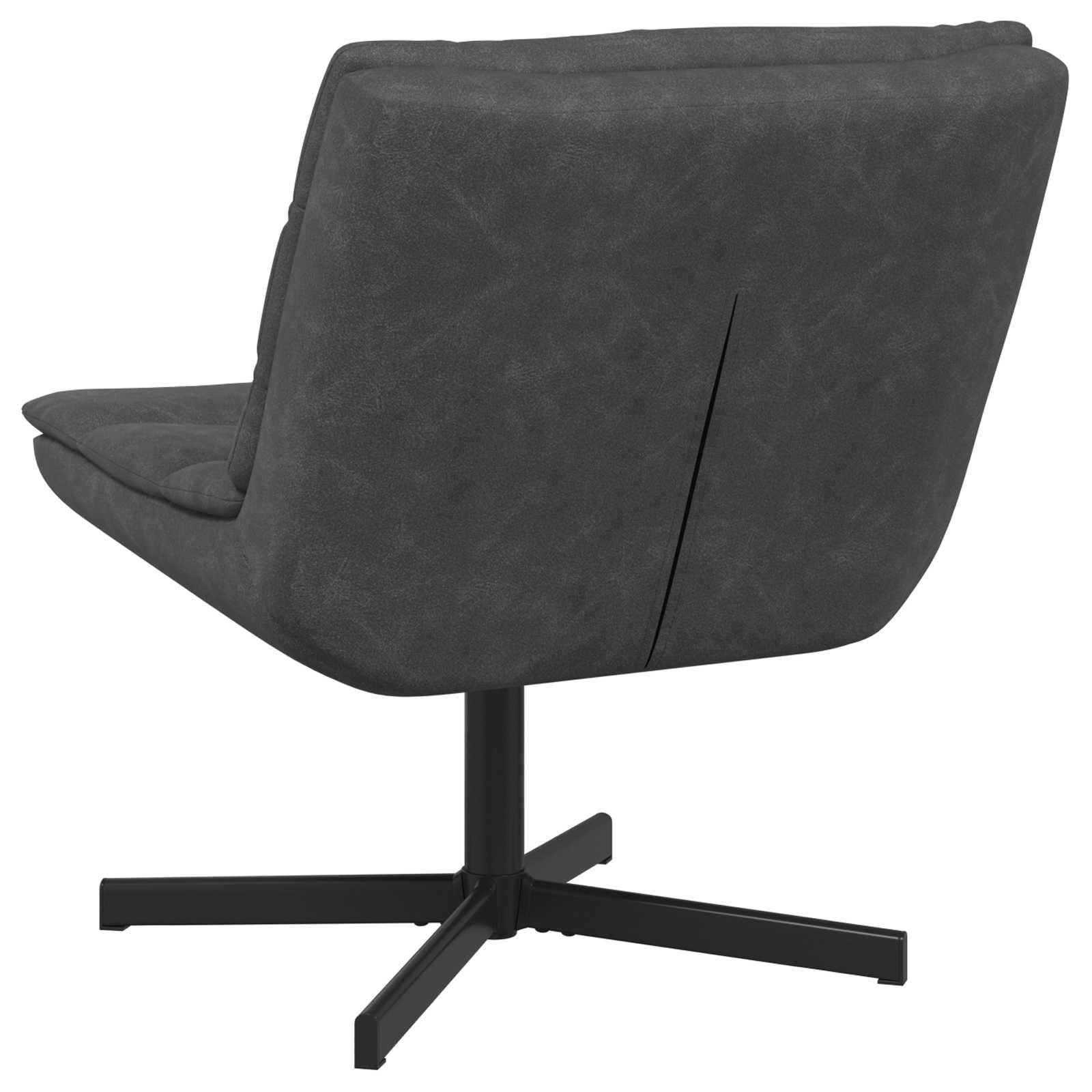 Draaistoel Zwart 63 x 75 x 76 cm Antiek PU is nu te koop bij PeponiXL, paradijselijk wonen!