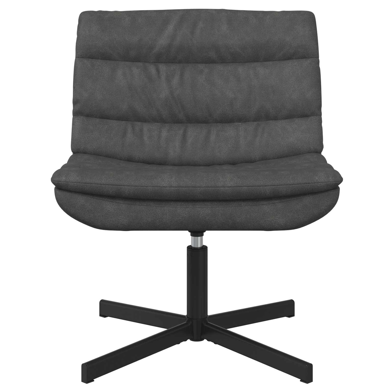 Draaistoel Zwart 63 x 75 x 76 cm Antiek PU is nu te koop bij PeponiXL, paradijselijk wonen!