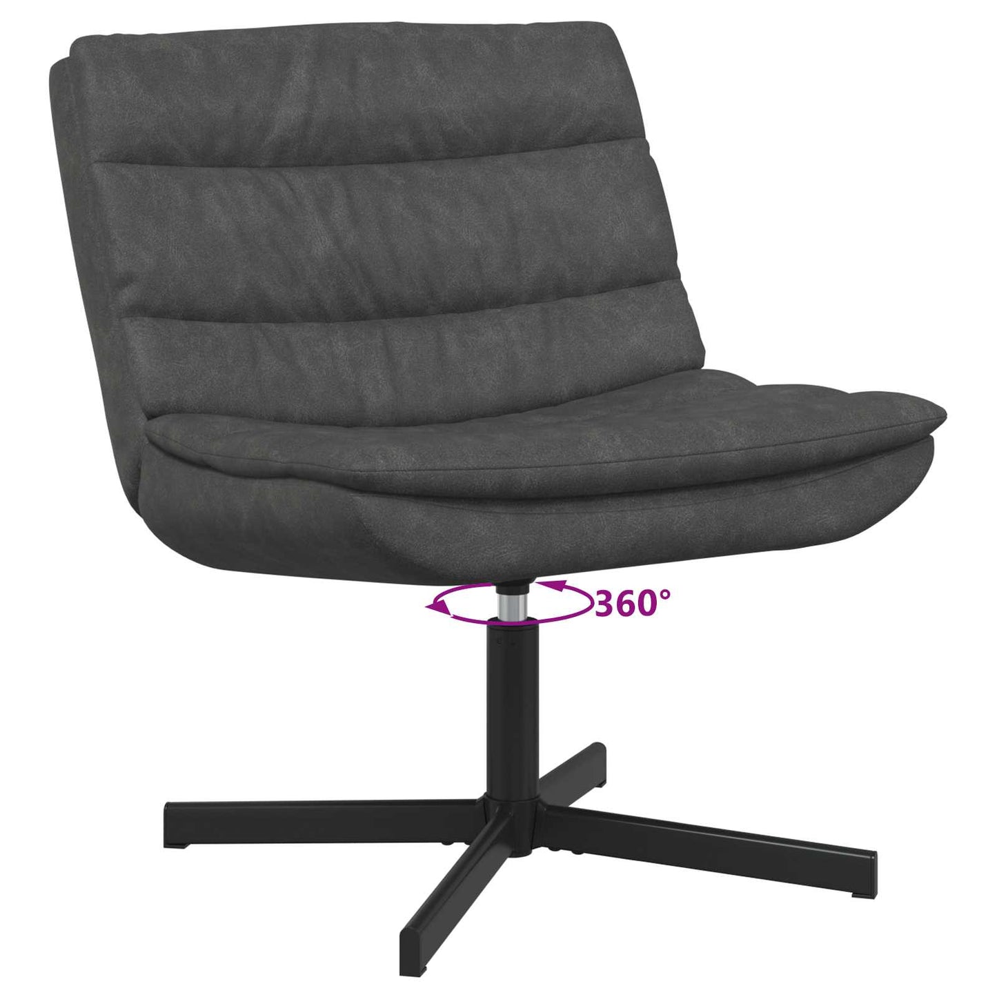 Draaistoel Zwart 63 x 75 x 76 cm Antiek PU is nu te koop bij PeponiXL, paradijselijk wonen!