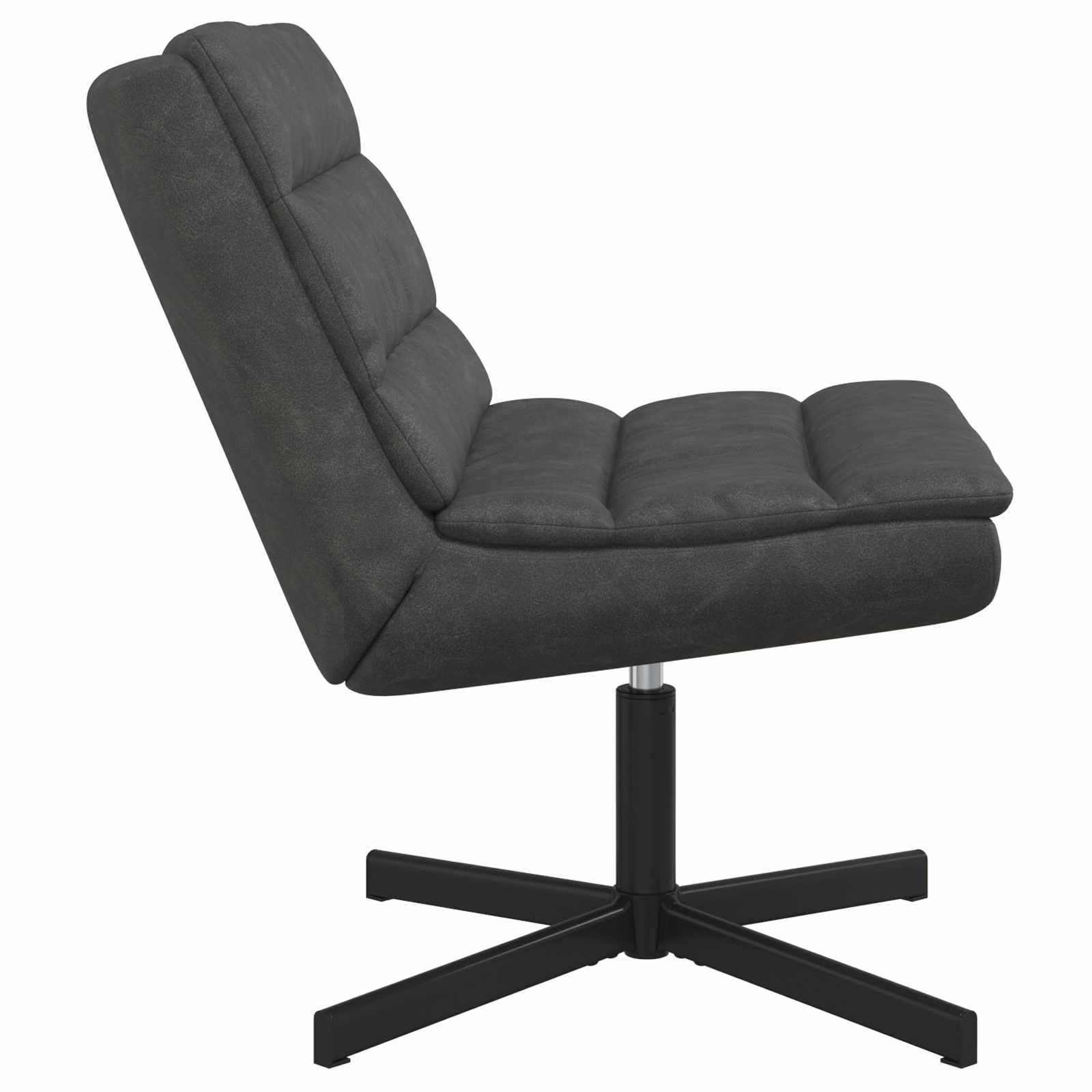 Draaistoel Zwart 63 x 75 x 76 cm Antiek PU is nu te koop bij PeponiXL, paradijselijk wonen!