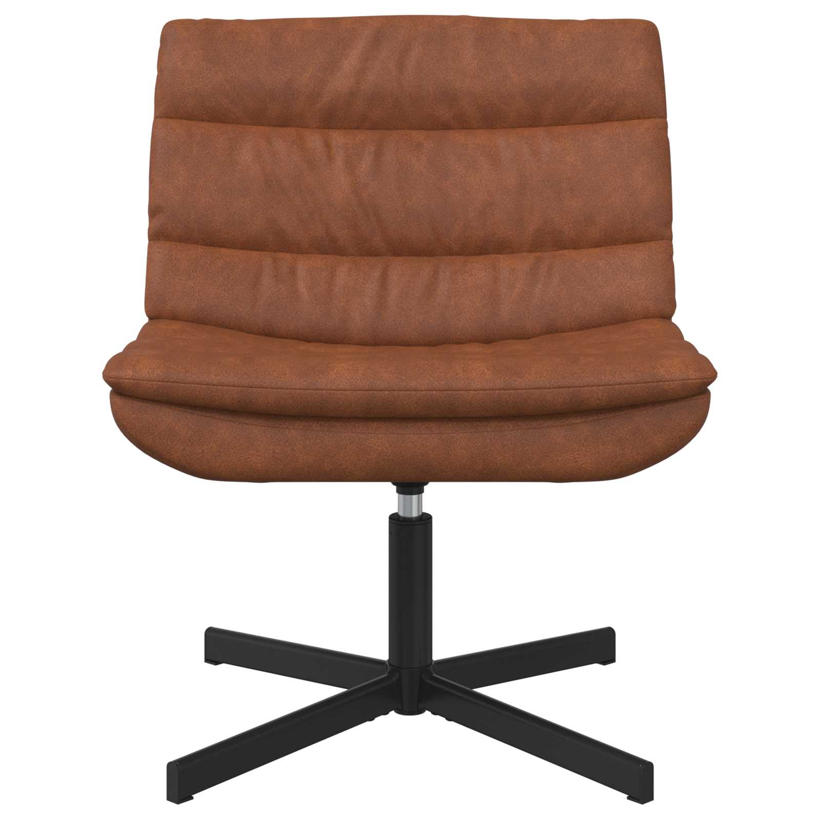 Draaistoel Bruin 63 x 75 x 76 cm Antiek PU is nu te koop bij PeponiXL, paradijselijk wonen!