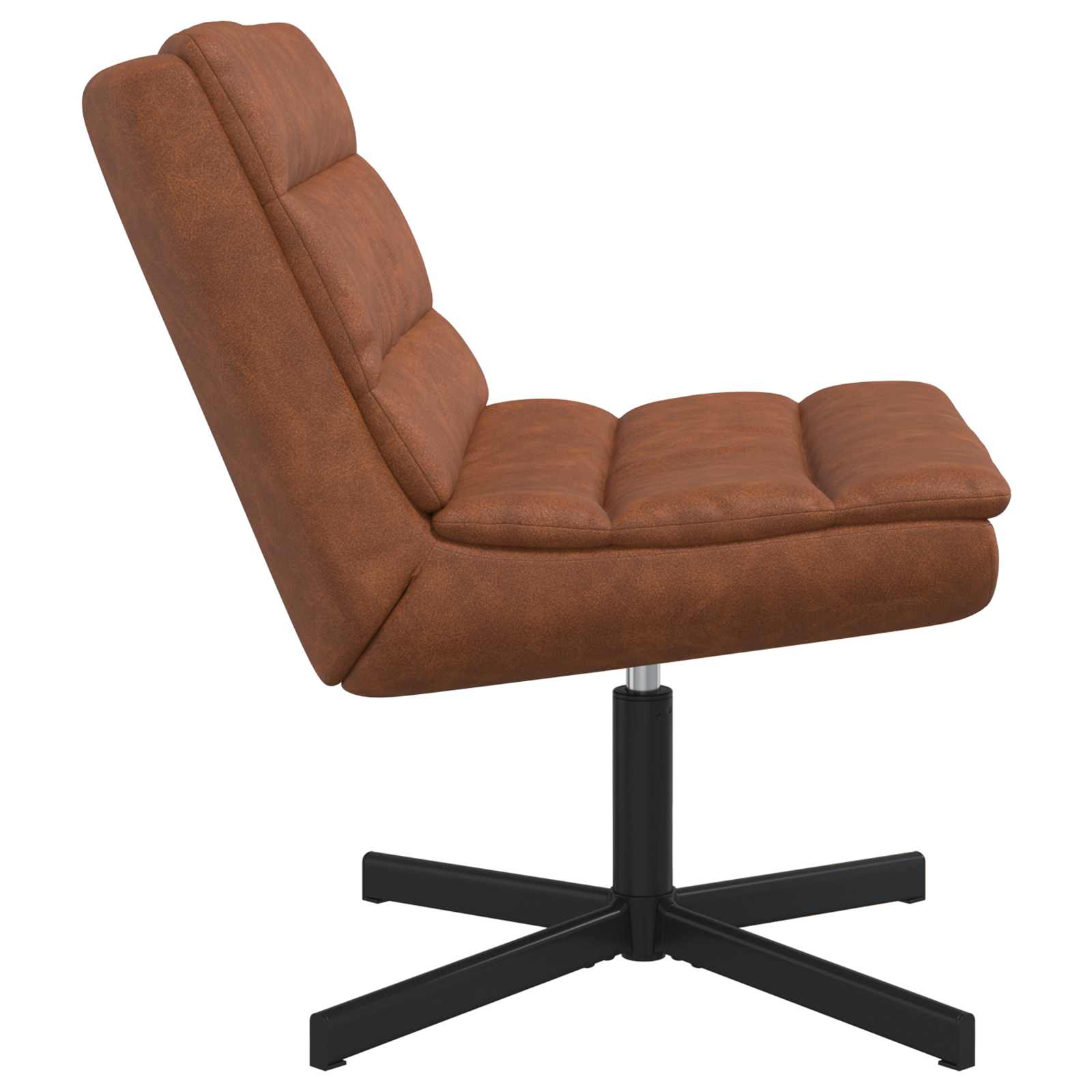 Draaistoel Bruin 63 x 75 x 76 cm Antiek PU is nu te koop bij PeponiXL, paradijselijk wonen!