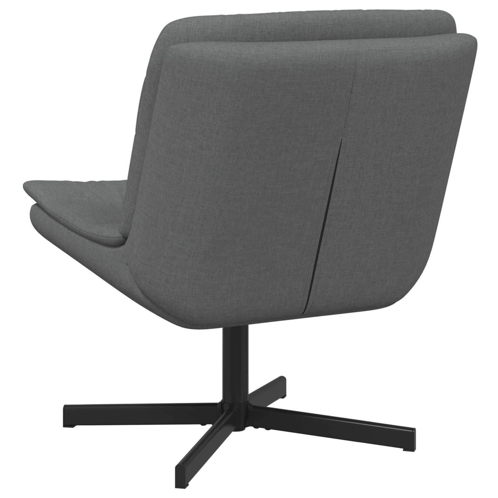 Draaistoel Donkergrijs 63 x 75 x 76 cm Stof is nu te koop bij PeponiXL, paradijselijk wonen!