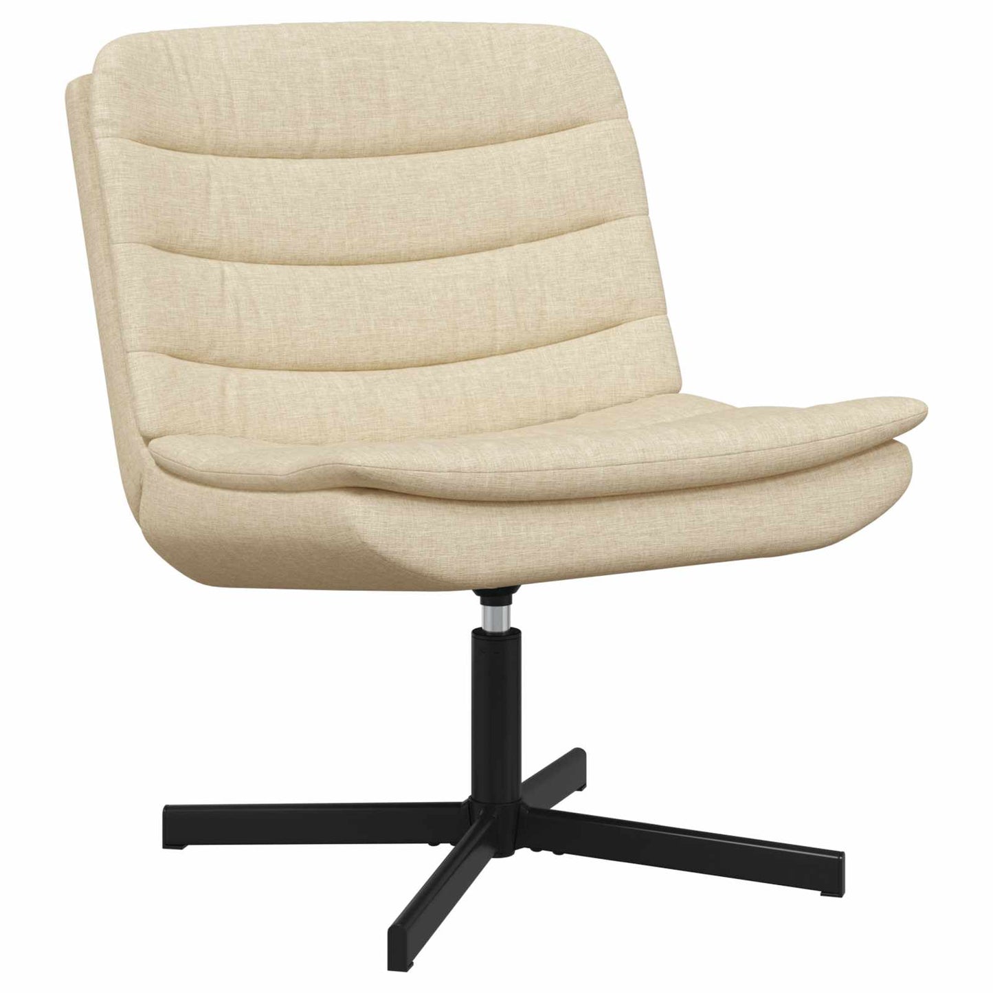 Draaistoel Crème 63 x 75 x 76 cm Stof is nu te koop bij PeponiXL, paradijselijk wonen!