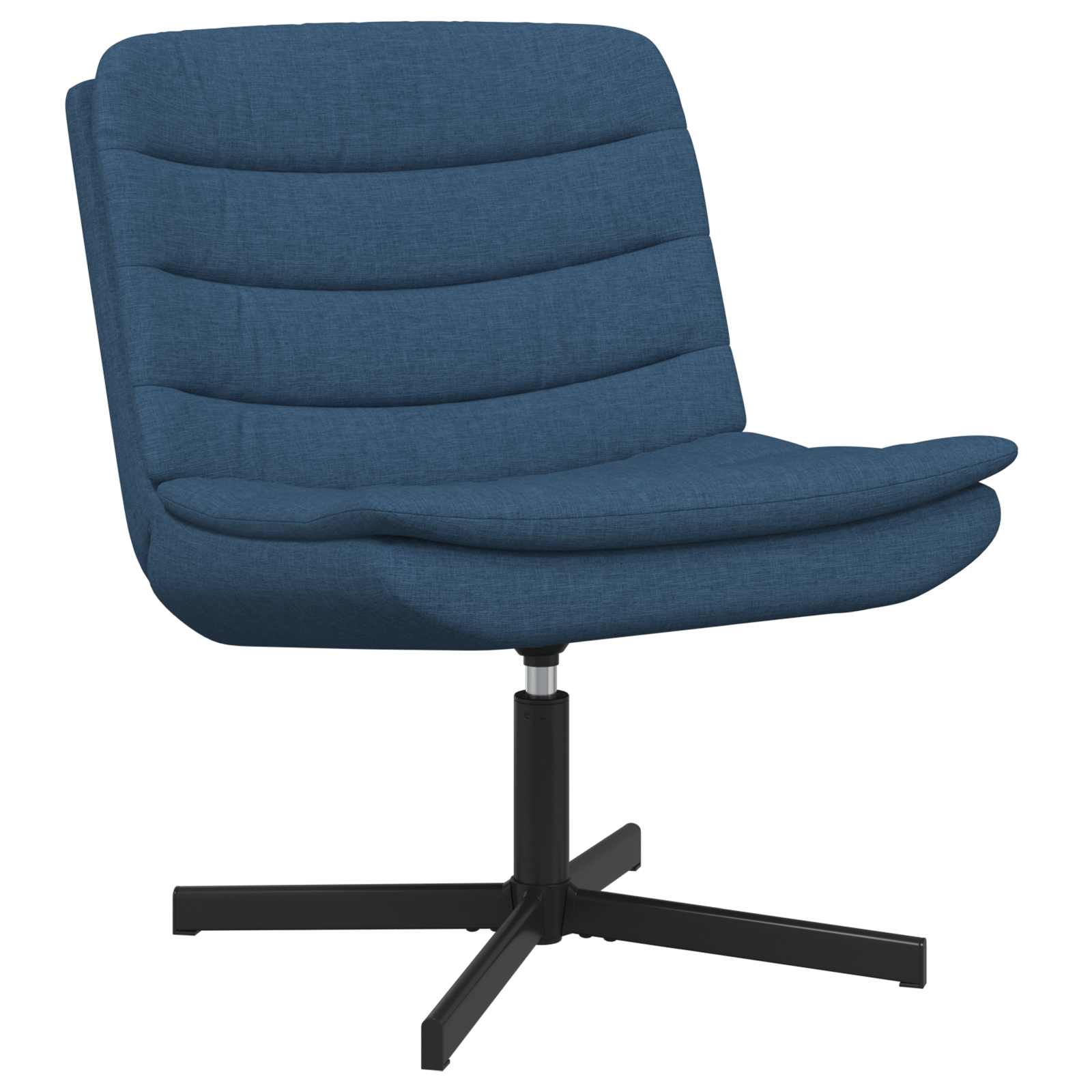 Draaistoel Blauw 63 x 75 x 76 cm Stof is nu te koop bij PeponiXL, paradijselijk wonen!