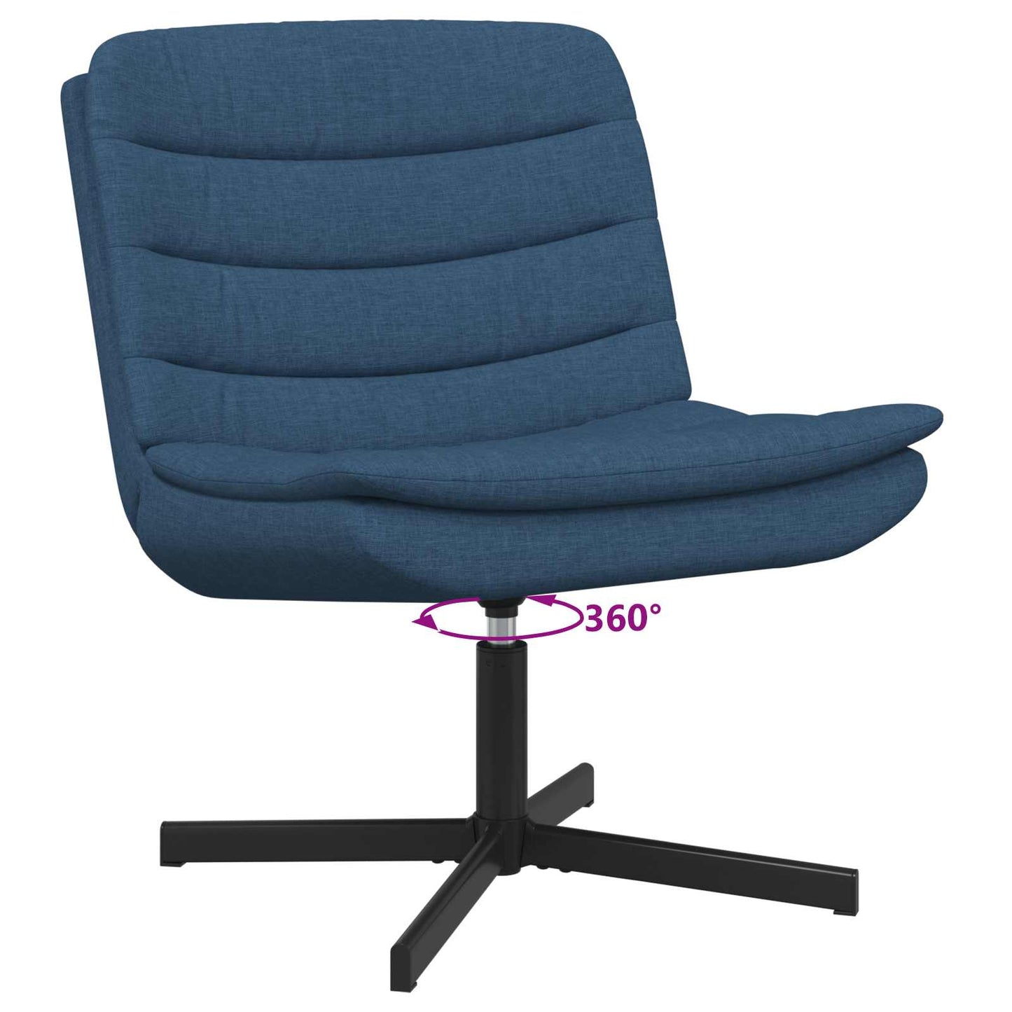 Draaistoel Blauw 63 x 75 x 76 cm Stof is nu te koop bij PeponiXL, paradijselijk wonen!