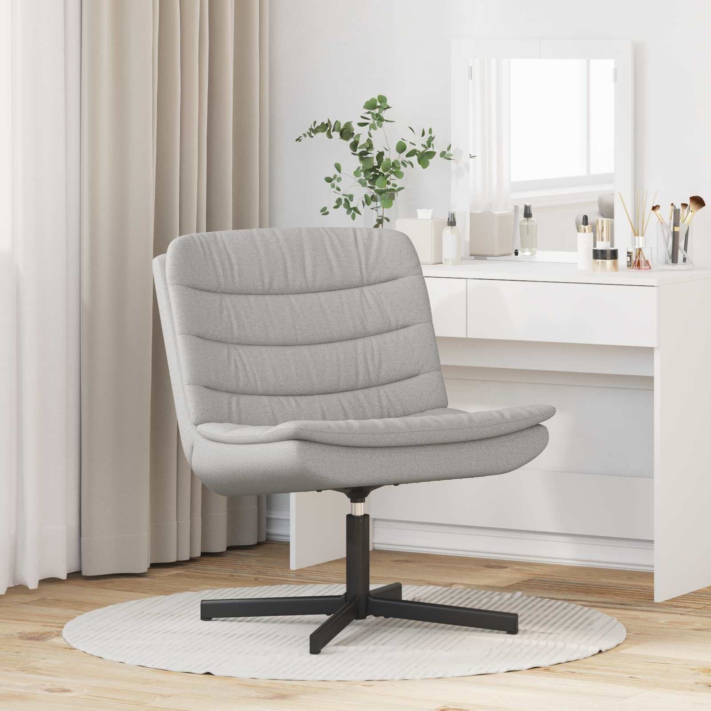 Draaistoel Wolkengrijs 63 x 75 x 76 cm Stof is nu te koop bij PeponiXL, paradijselijk wonen!