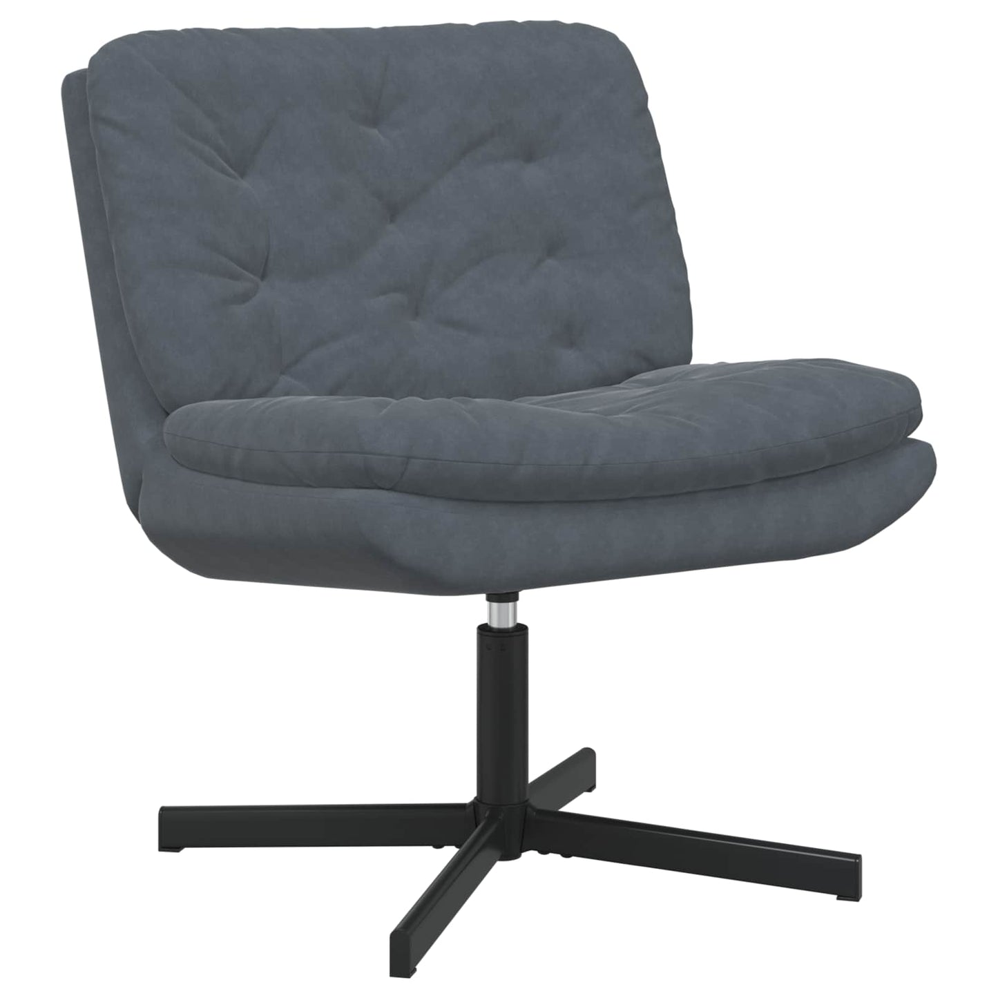 Draaibare Relaxstoel Donkergrijs 63 x 75 x 76 cm Fluweel is nu te koop bij PeponiXL, paradijselijk wonen!