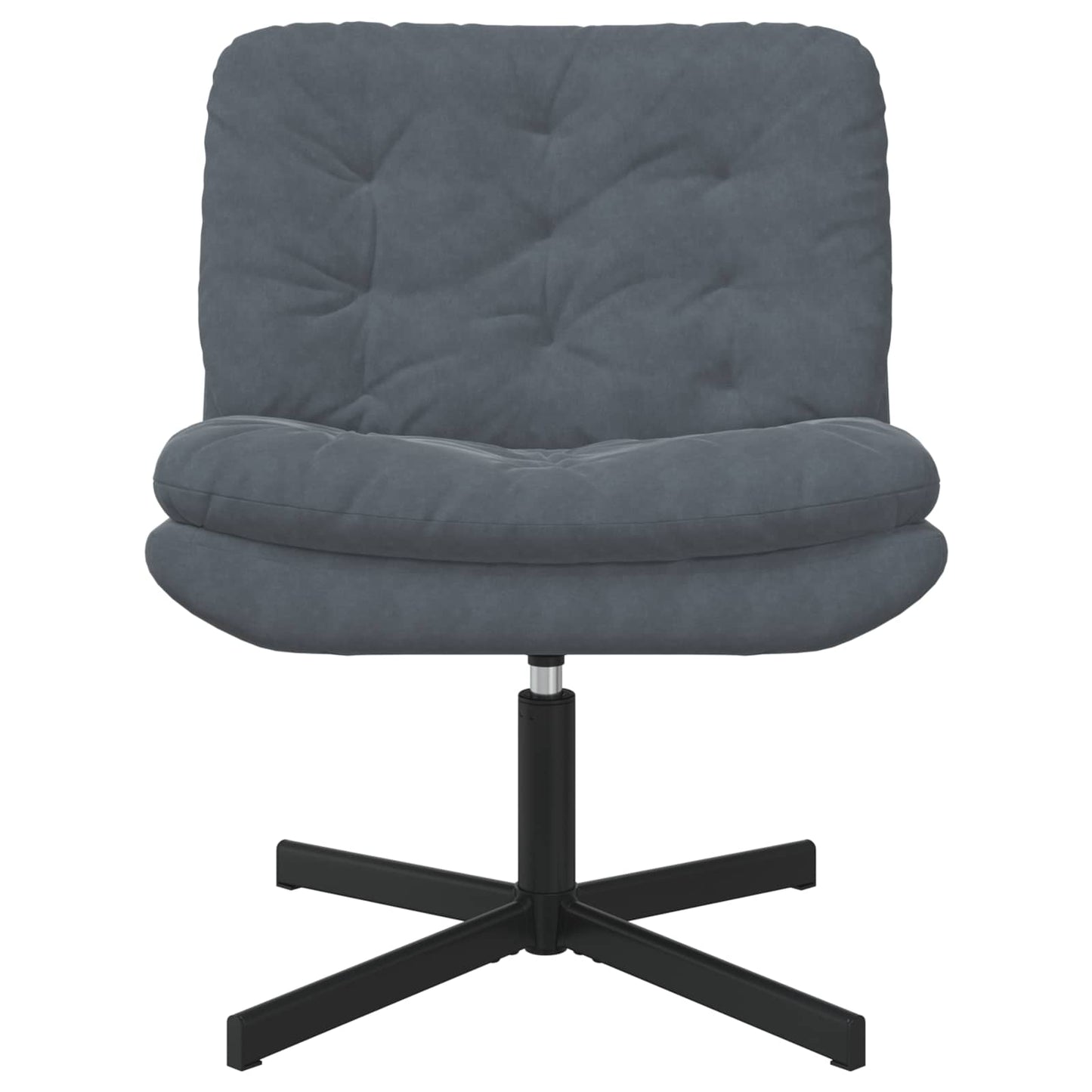 Draaibare Relaxstoel Donkergrijs 63 x 75 x 76 cm Fluweel is nu te koop bij PeponiXL, paradijselijk wonen!