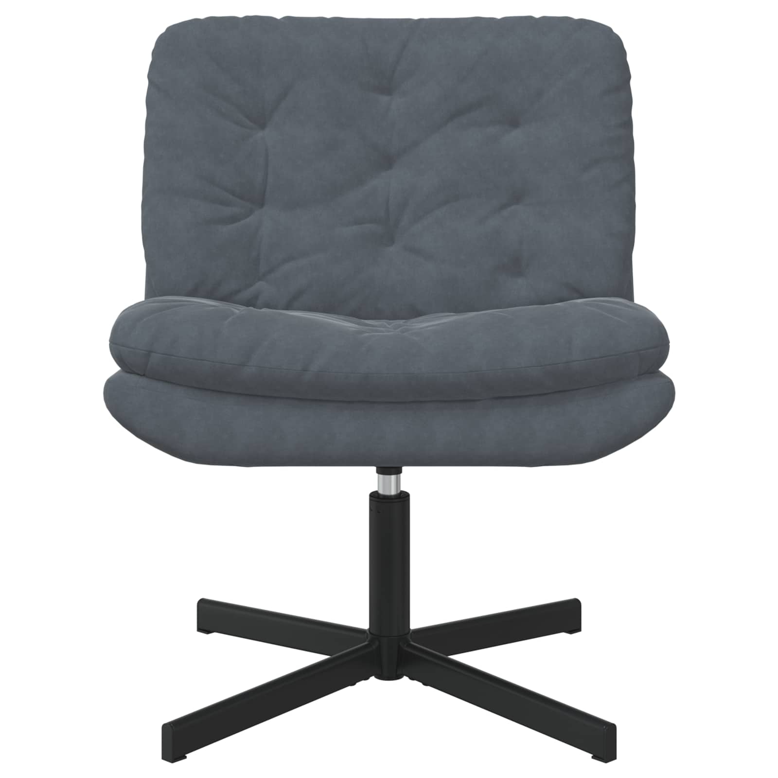 Draaibare Relaxstoel Donkergrijs 63 x 75 x 76 cm Fluweel is nu te koop bij PeponiXL, paradijselijk wonen!