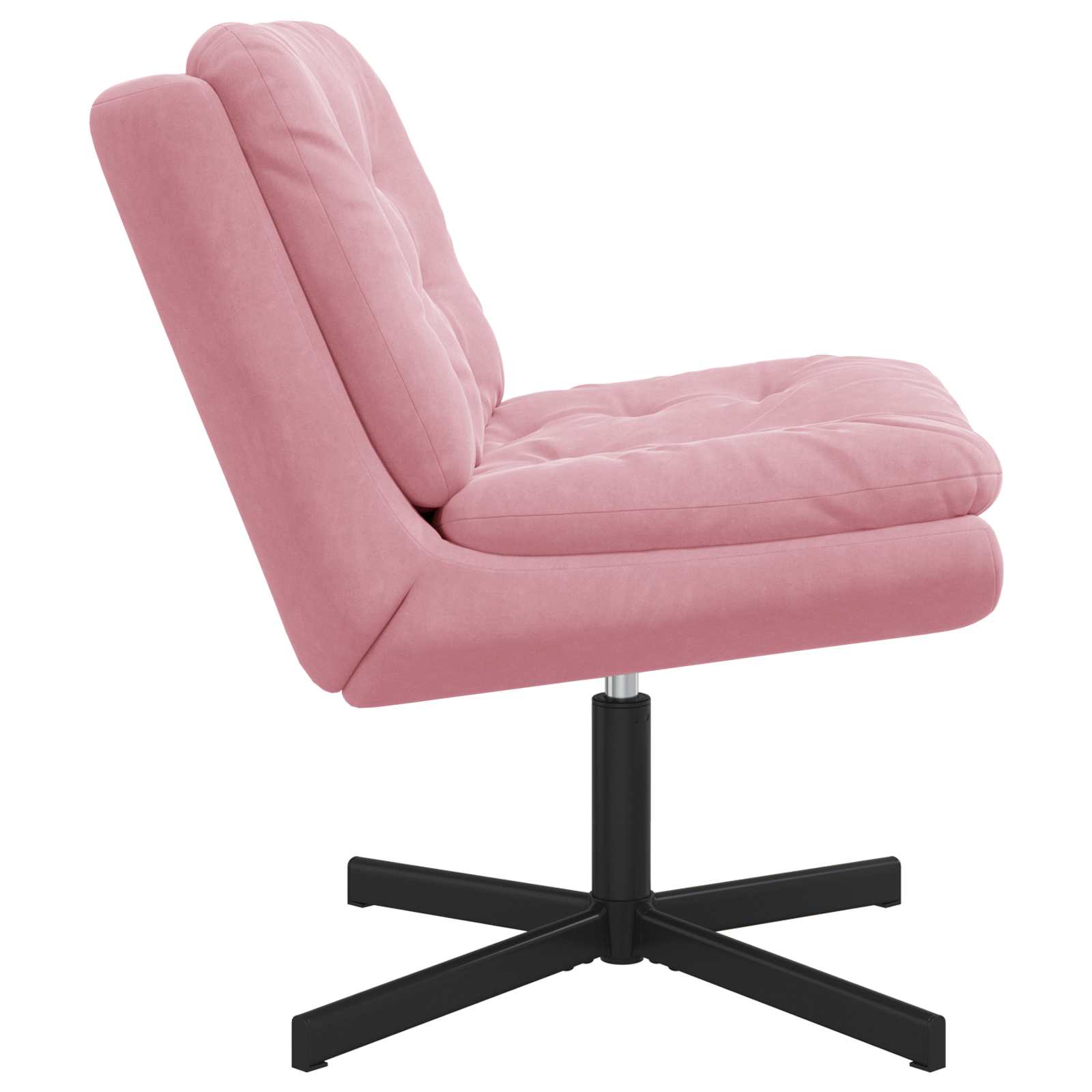 Draaibare Relaxstoel Roze 63 x 75 x 76 cm Fluweel is nu te koop bij PeponiXL, paradijselijk wonen!