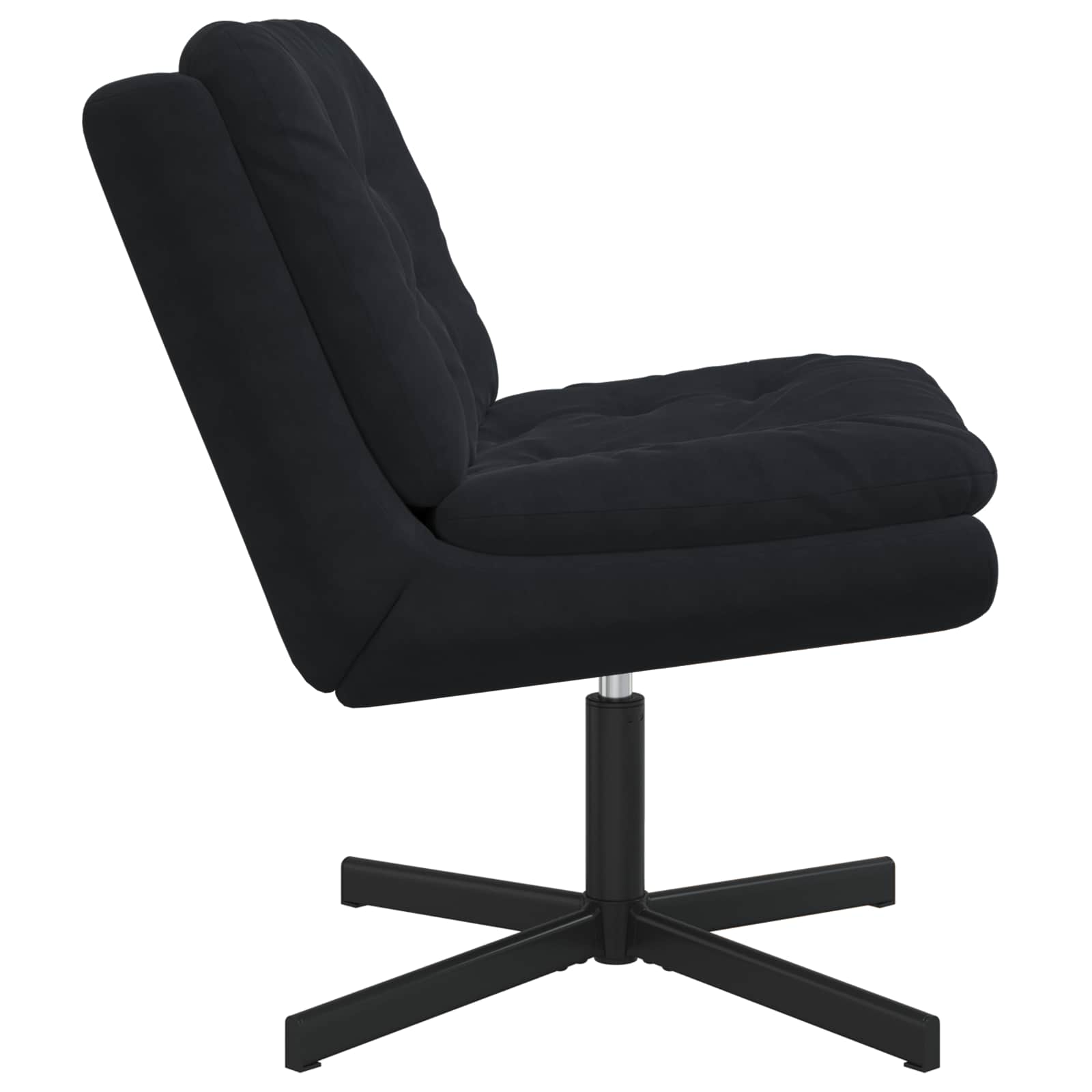 Draaibare Relaxstoel Zwart 63 x 75 x 76 cm Fluweel is nu te koop bij PeponiXL, paradijselijk wonen!