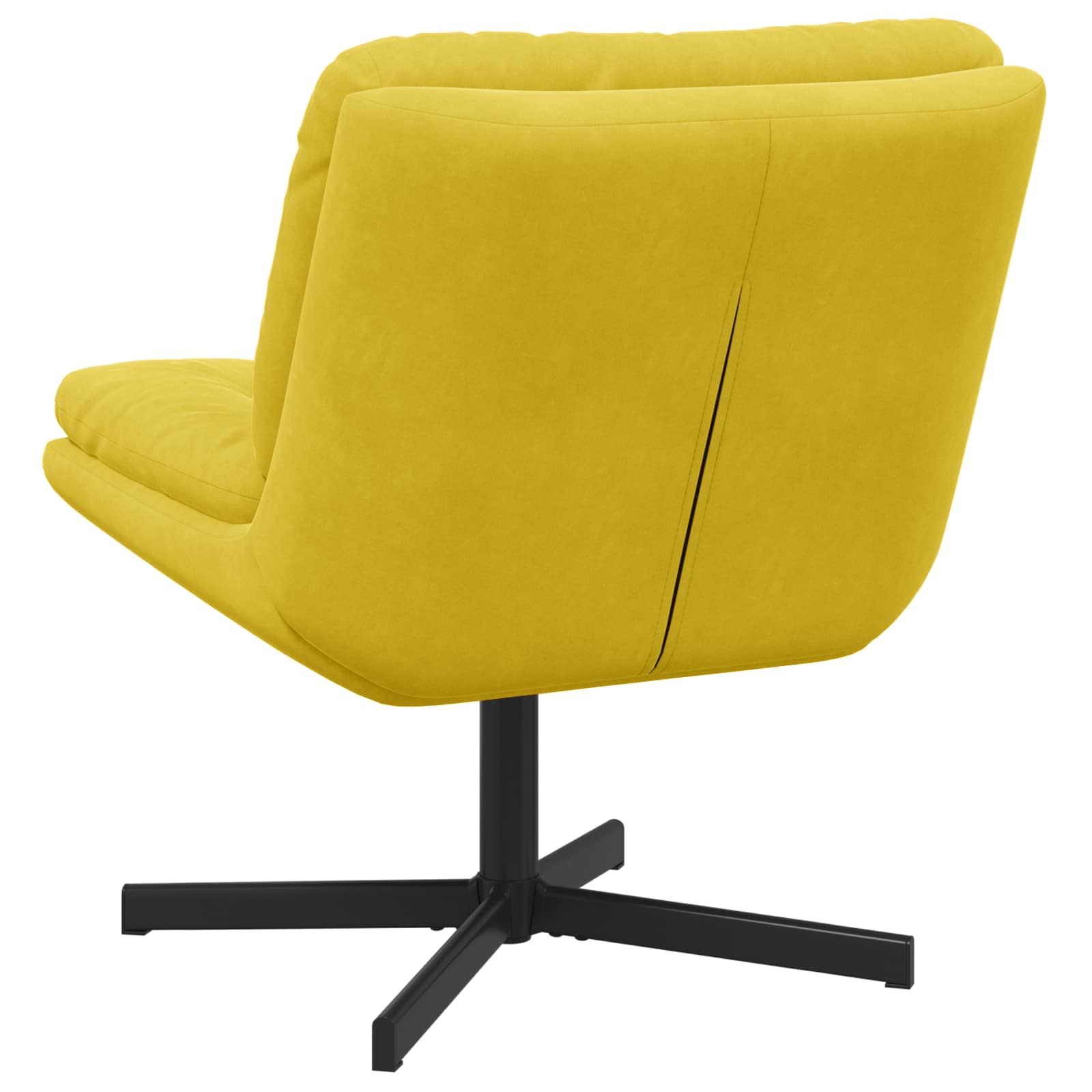 Draaibare Relaxstoel Geel 63 x 75 x 76 cm Fluweel is nu te koop bij PeponiXL, paradijselijk wonen!