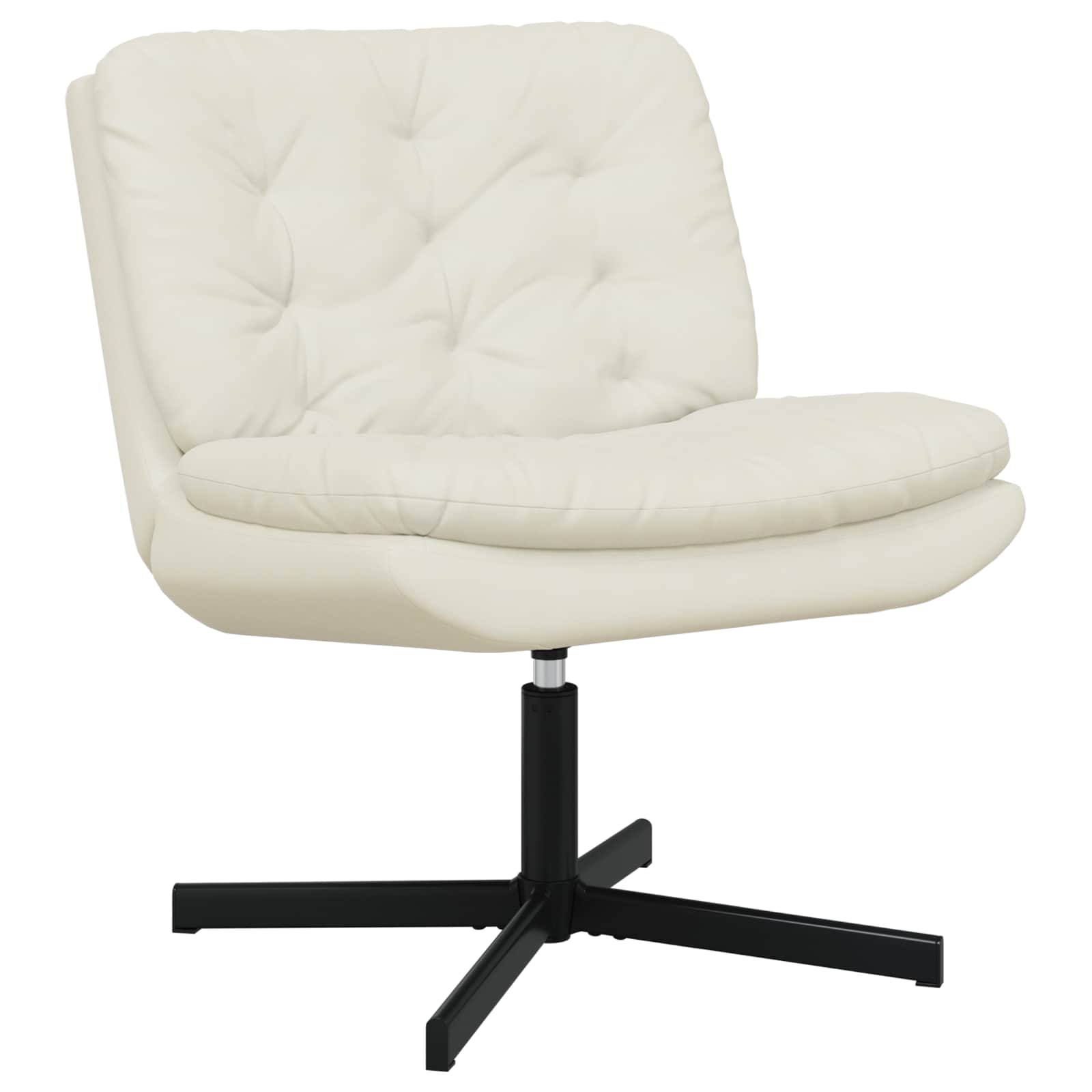 Draaibare Relaxstoel Crème 63 x 75 x 76 cm Fluweel is nu te koop bij PeponiXL, paradijselijk wonen!