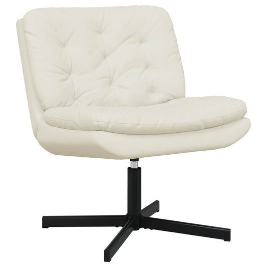 Draaibare Relaxstoel Crème 63 x 75 x 76 cm Fluweel is nu te koop bij PeponiXL, paradijselijk wonen!