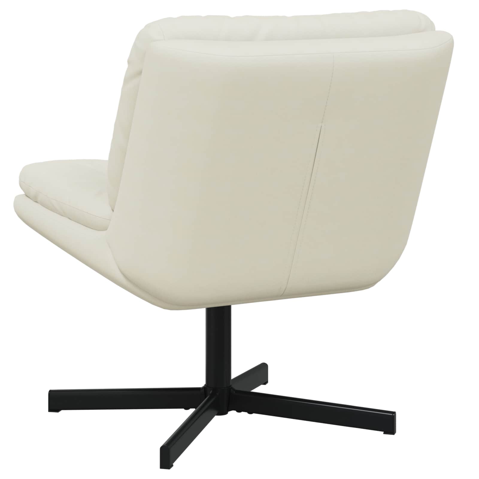 Draaibare Relaxstoel Crème 63 x 75 x 76 cm Fluweel is nu te koop bij PeponiXL, paradijselijk wonen!