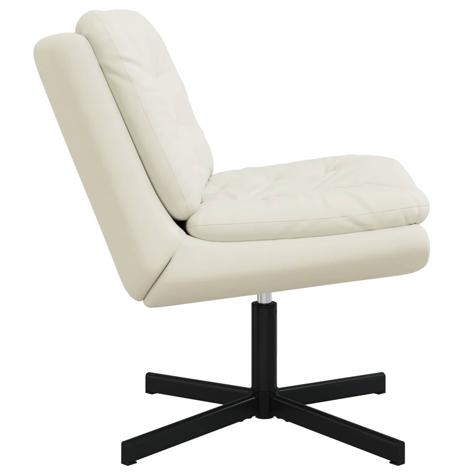 Draaibare Relaxstoel Crème 63 x 75 x 76 cm Fluweel is nu te koop bij PeponiXL, paradijselijk wonen!