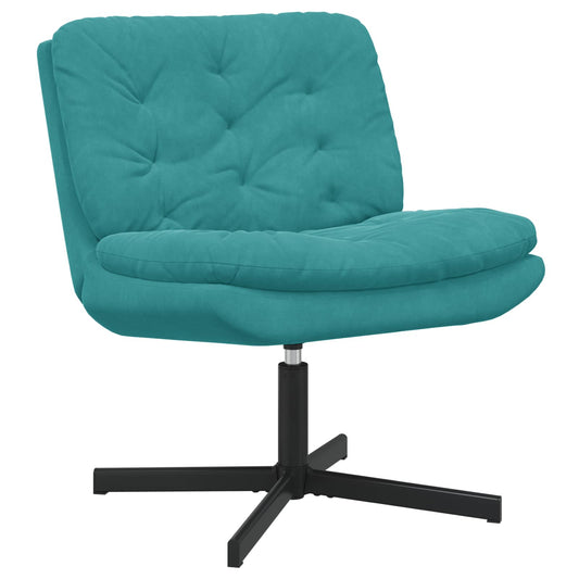 Draaibare Relaxstoel Turquoise 63 x 75 x 76 cm Fluweel is nu te koop bij PeponiXL, paradijselijk wonen!