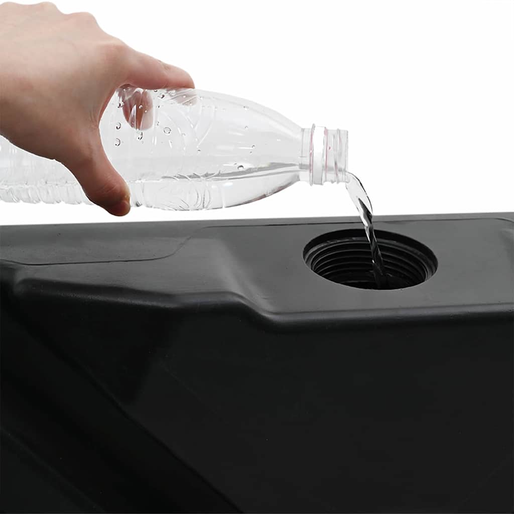 Vrijhangende parasolvoet Zwart 98 x 98 x 98 cm is nu te koop bij PeponiXL, paradijselijk wonen!