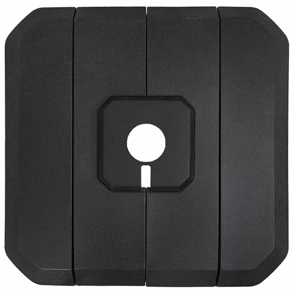 Vrijhangende parasolvoet Zwart 98 x 98 x 98 cm is nu te koop bij PeponiXL, paradijselijk wonen!