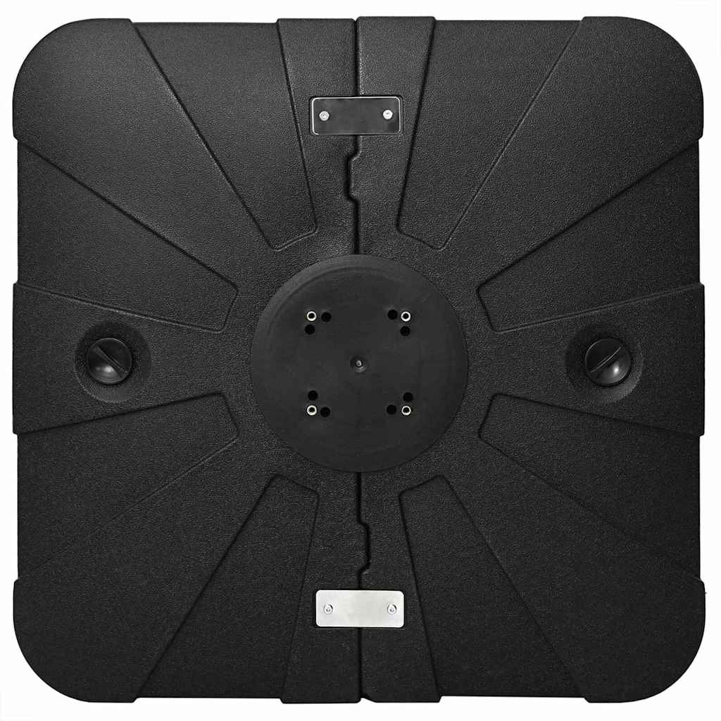 Vrijhangende parasolvoet Zwart 86 x 86 x 19 cm is nu te koop bij PeponiXL, paradijselijk wonen!