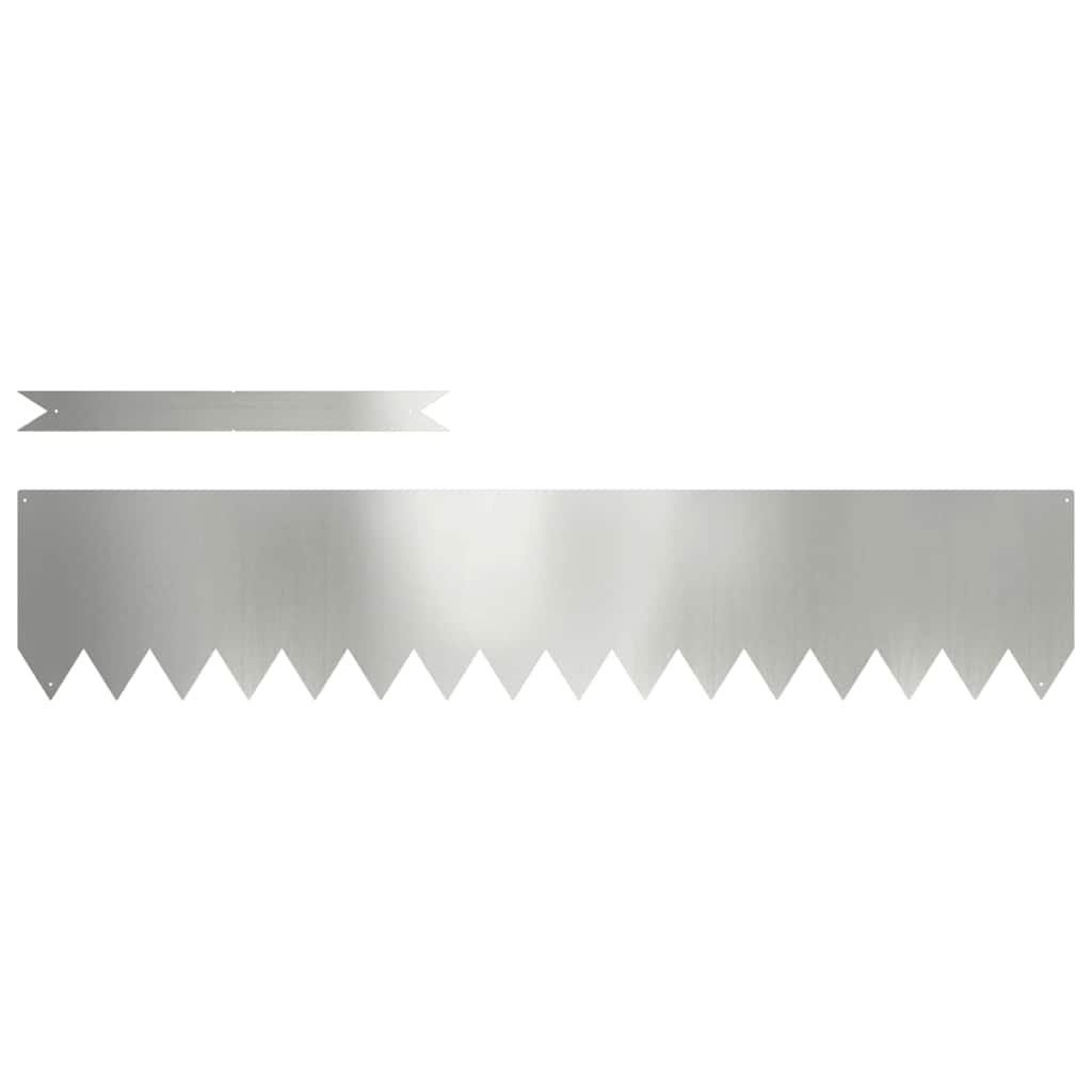 Tuinrand 50 pcs Zilver 100 x 0.05 x 20 cm Gegalvaniseerd staal is nu te koop bij PeponiXL, paradijselijk wonen!