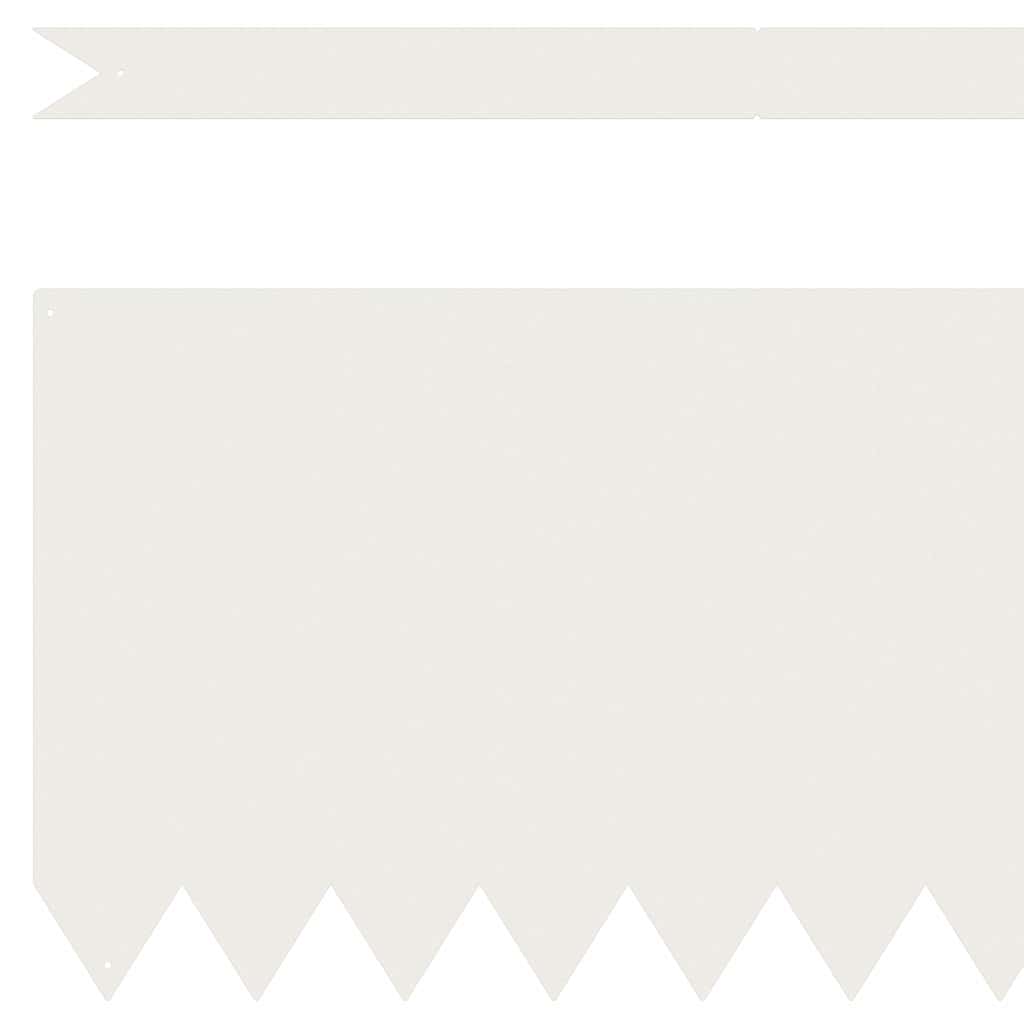 Tuinrand 30 pcs Wit 100 x 0.05 x 20 cm Koudgewalst staal is nu te koop bij PeponiXL, paradijselijk wonen!