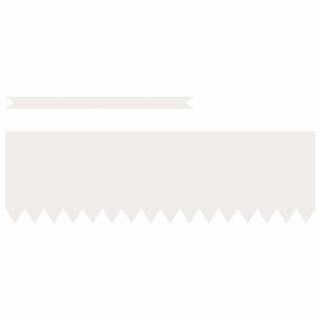 Tuinrand 30 pcs Wit 100 x 0.05 x 20 cm Koudgewalst staal is nu te koop bij PeponiXL, paradijselijk wonen!