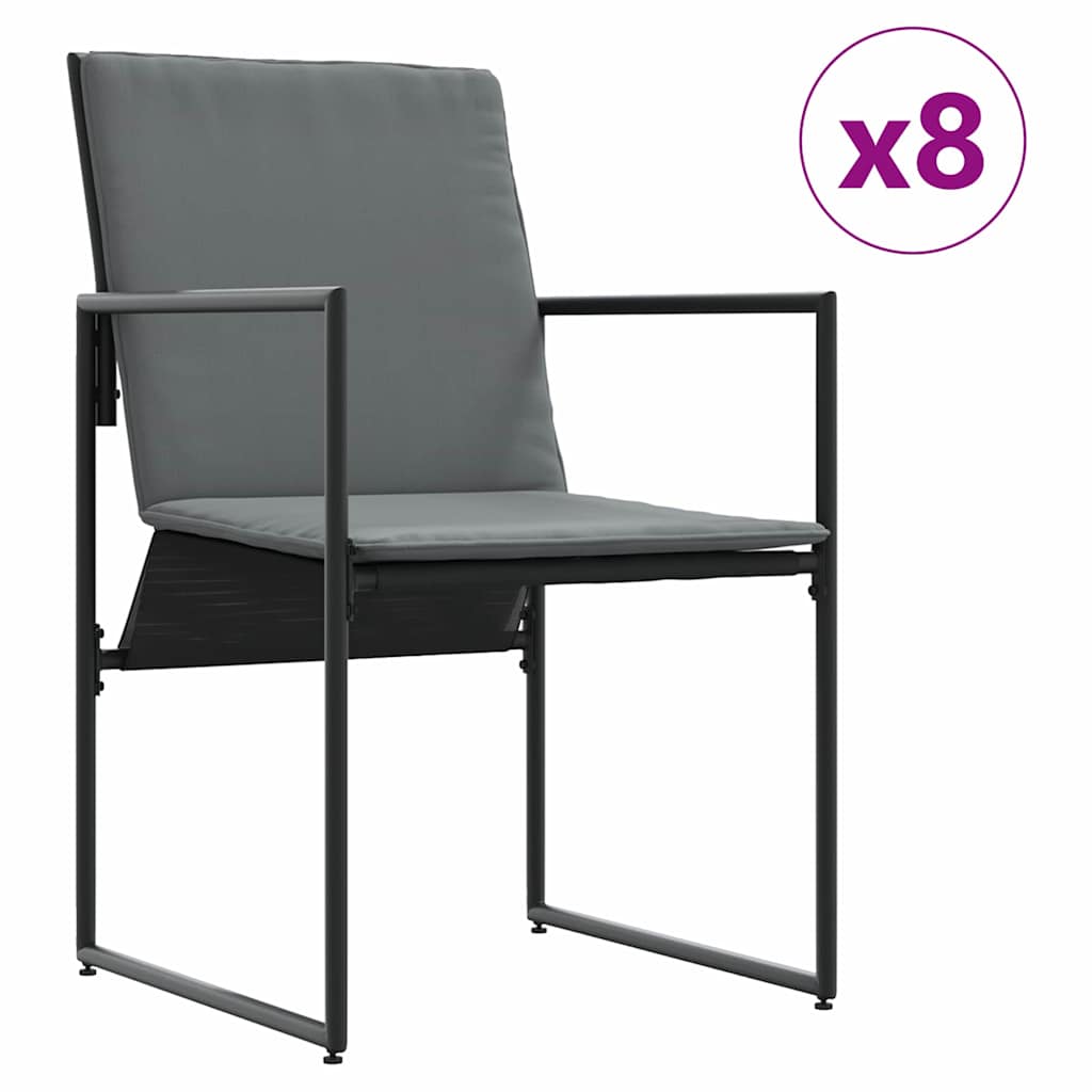 Tuin eettafelset 13 pcs Zwart Staal is nu te koop bij PeponiXL, paradijselijk wonen!