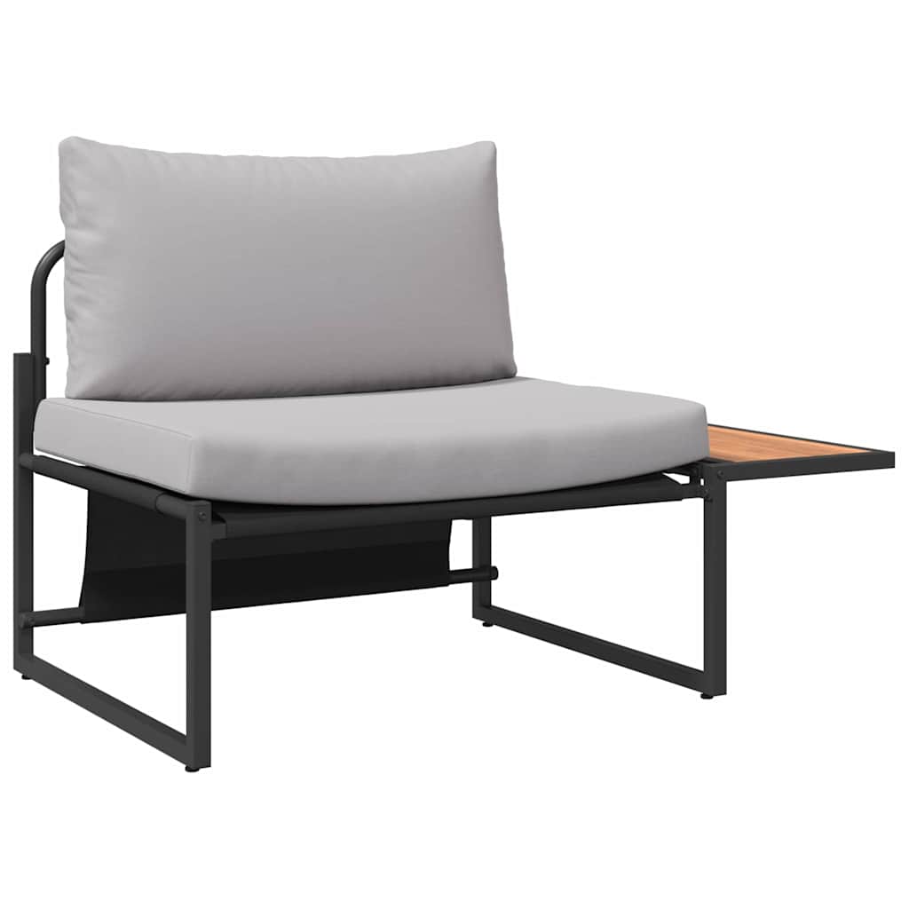 Tuin eettafelset 3 pcs Lichtgrijs Staal is nu te koop bij PeponiXL, paradijselijk wonen!