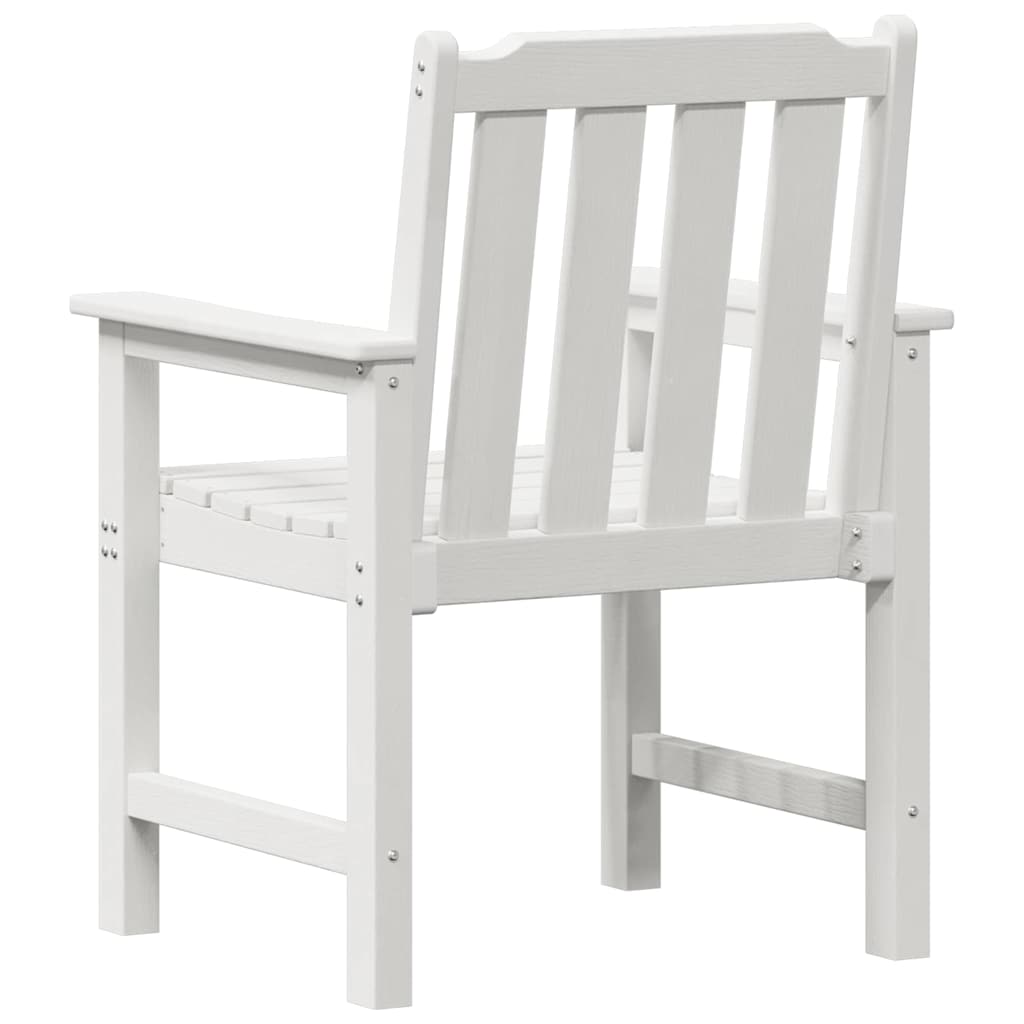 Tuinstoel 4 pcs Wit 65.5 x 59 x 88 cm Polyetheen is nu te koop bij PeponiXL, paradijselijk wonen!