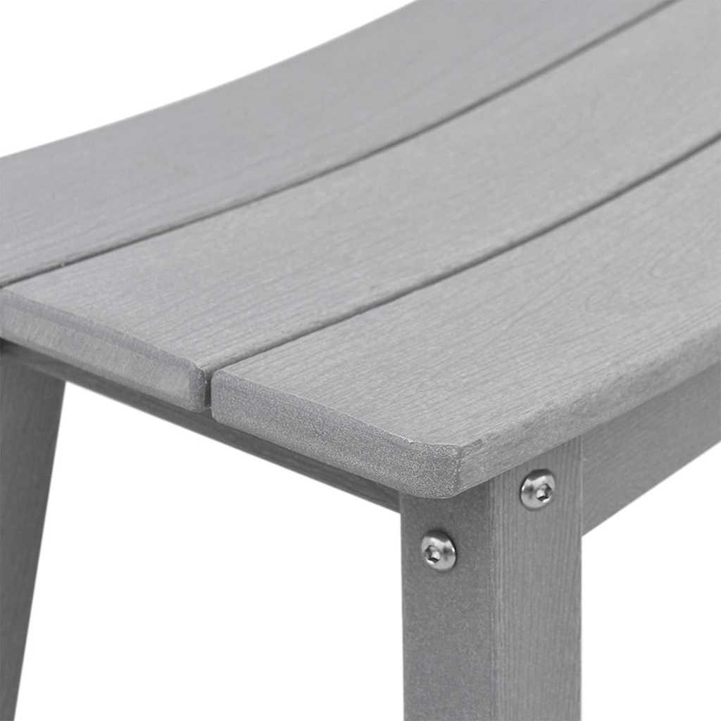 Tuin Bar Set 3 pcs Lichtgrijs HDPE is nu te koop bij PeponiXL, paradijselijk wonen!