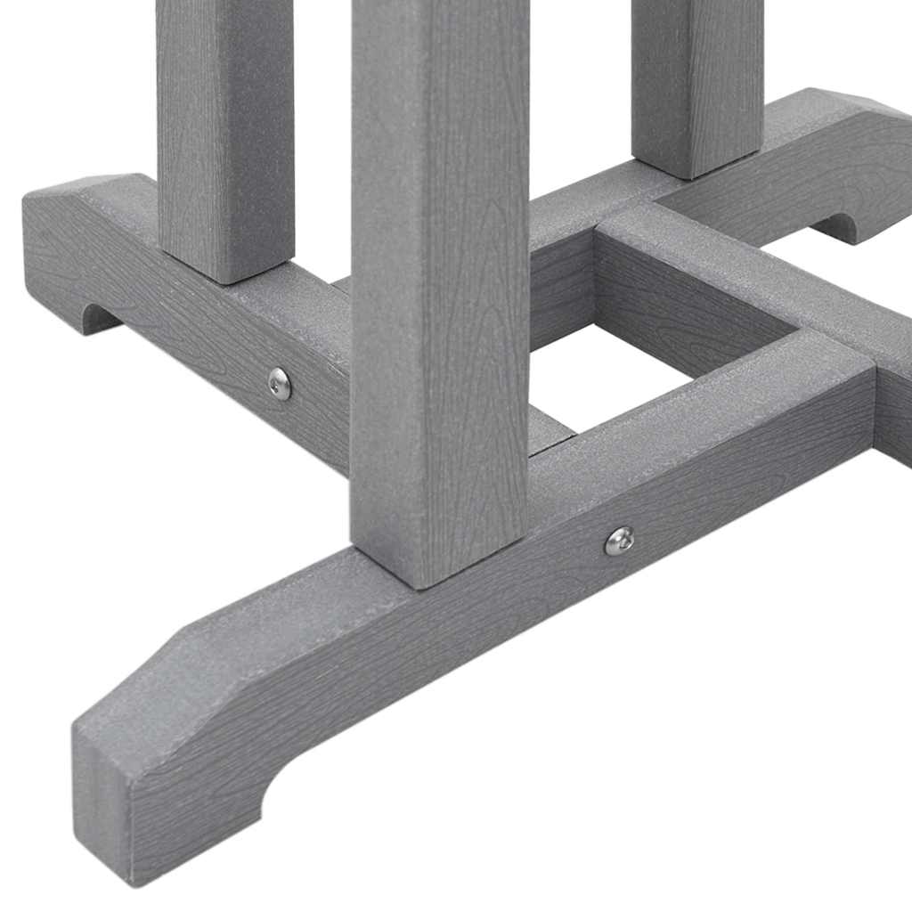 Tuin Bar Set 3 pcs Lichtgrijs HDPE is nu te koop bij PeponiXL, paradijselijk wonen!
