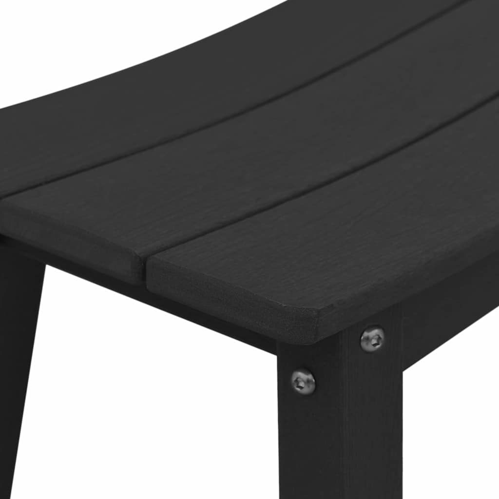 Tuin Bar Set 4 pcs Zwart HDPE is nu te koop bij PeponiXL, paradijselijk wonen!