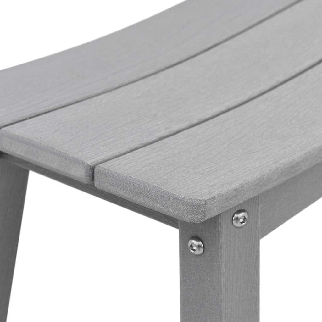 Tuin Bar Set 4 pcs Lichtgrijs HDPE is nu te koop bij PeponiXL, paradijselijk wonen!