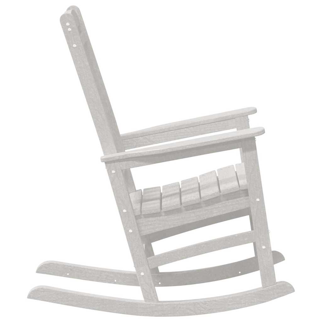 Schommelstoel 2 pcs Wit 92 x 70 x 108 cm Polyetheen is nu te koop bij PeponiXL, paradijselijk wonen!