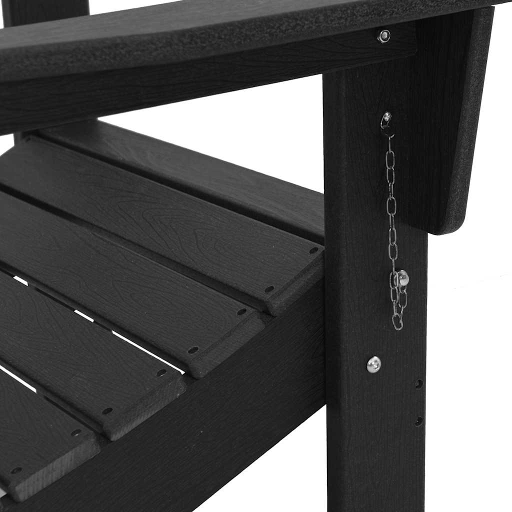 Tuinstoel 2 pcs Zwart 80.5 x 74.5 x 92 cm Polyetheen is nu te koop bij PeponiXL, paradijselijk wonen!