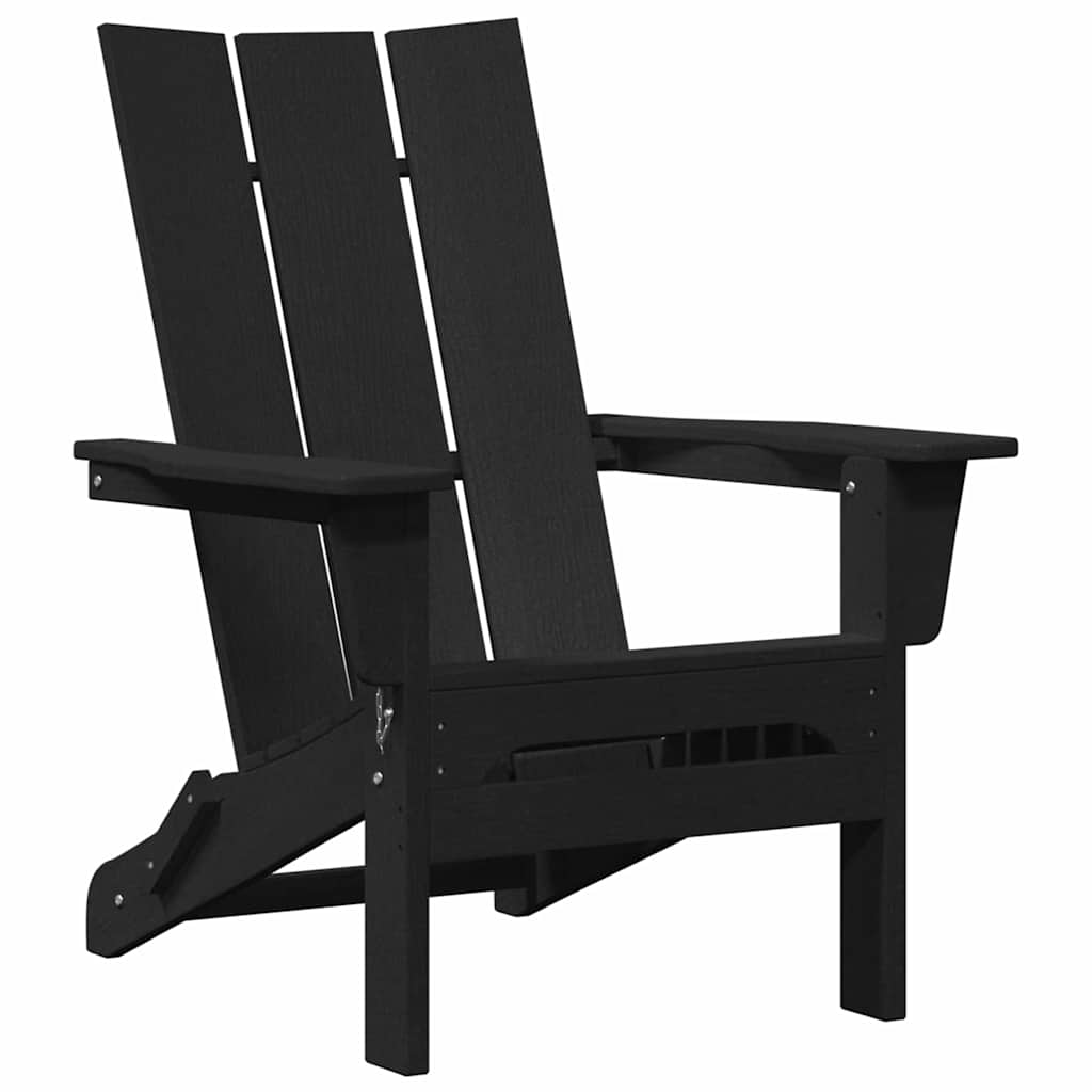 Tuinstoel 2 pcs Zwart 80.5 x 74.5 x 92 cm Polyetheen is nu te koop bij PeponiXL, paradijselijk wonen!
