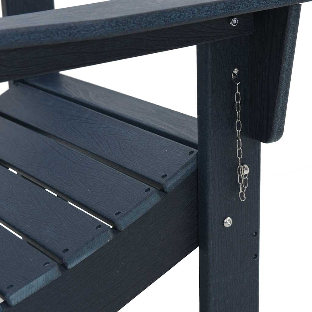 Tuinstoel 3 pcs Marineblauw 80.5 x 74.5 x 92 cm Polyetheen is nu te koop bij PeponiXL, paradijselijk wonen!