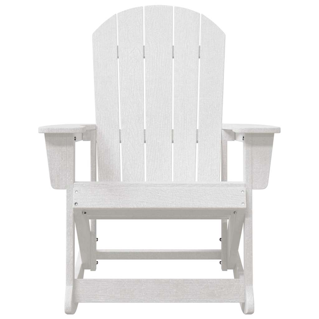 Adirondack Schommeltjes 2 pcs Wit HDPE is nu te koop bij PeponiXL, paradijselijk wonen!