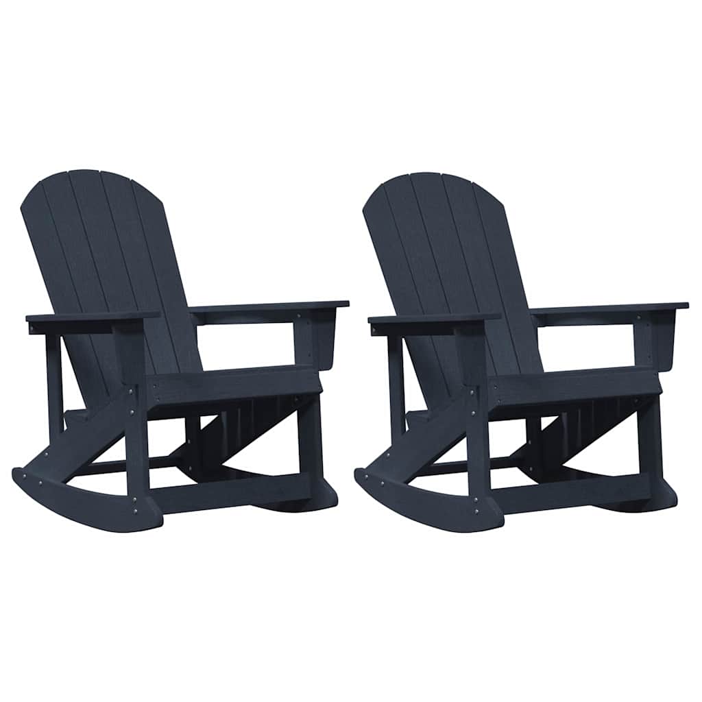 Adirondack Schommeltjes 2 pcs Marineblauw HDPE is nu te koop bij PeponiXL, paradijselijk wonen!