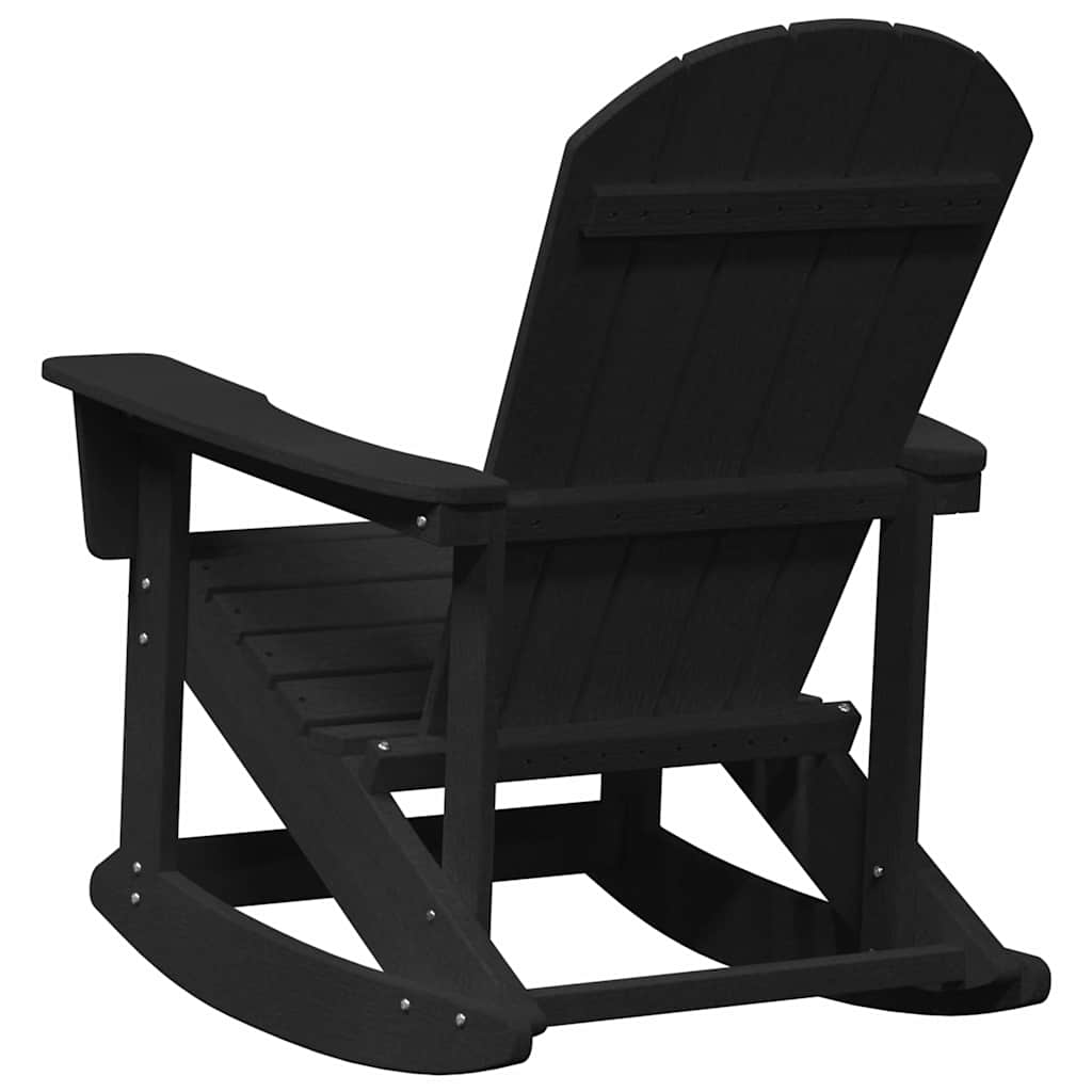 Adirondack Schommeltjes 2 pcs Zwart HDPE is nu te koop bij PeponiXL, paradijselijk wonen!