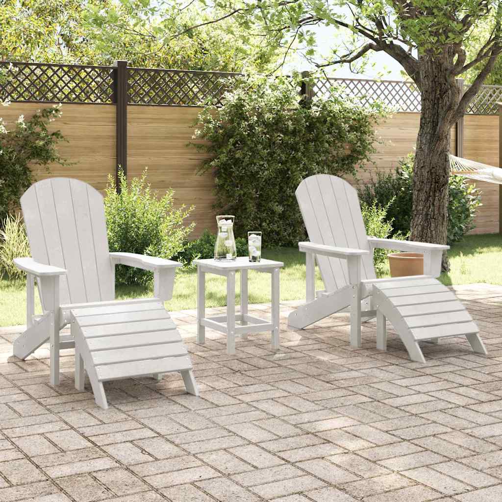 Tuinstoel 2 pcs Wit 83 x 74 x 92 cm Polyetheen is nu te koop bij PeponiXL, paradijselijk wonen!