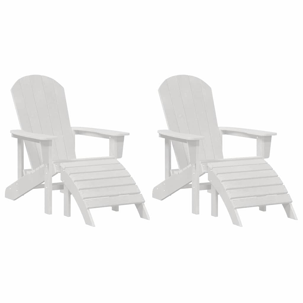 Tuinstoel 2 pcs Wit 83 x 74 x 92 cm Polyetheen is nu te koop bij PeponiXL, paradijselijk wonen!