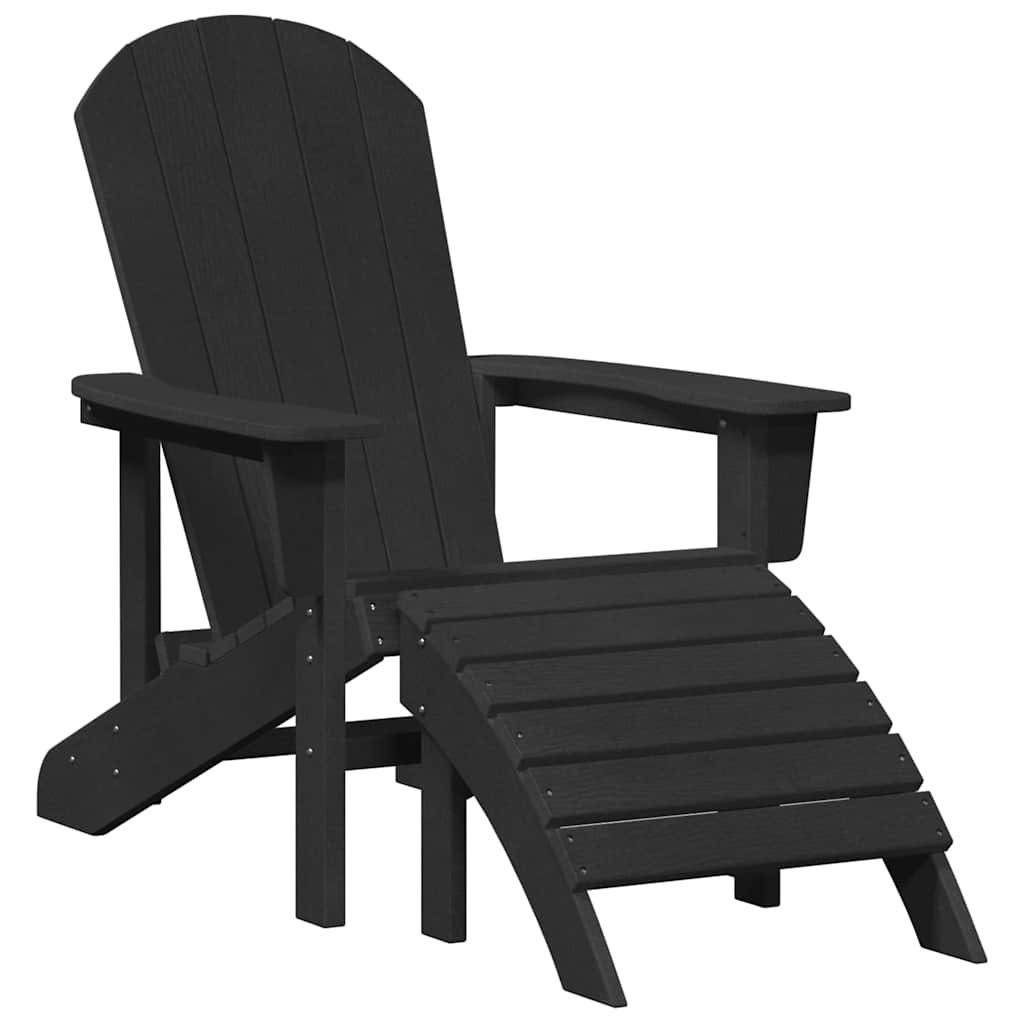 Tuinstoel 2 pcs Zwart 83 x 74 x 92 cm Polyetheen is nu te koop bij PeponiXL, paradijselijk wonen!